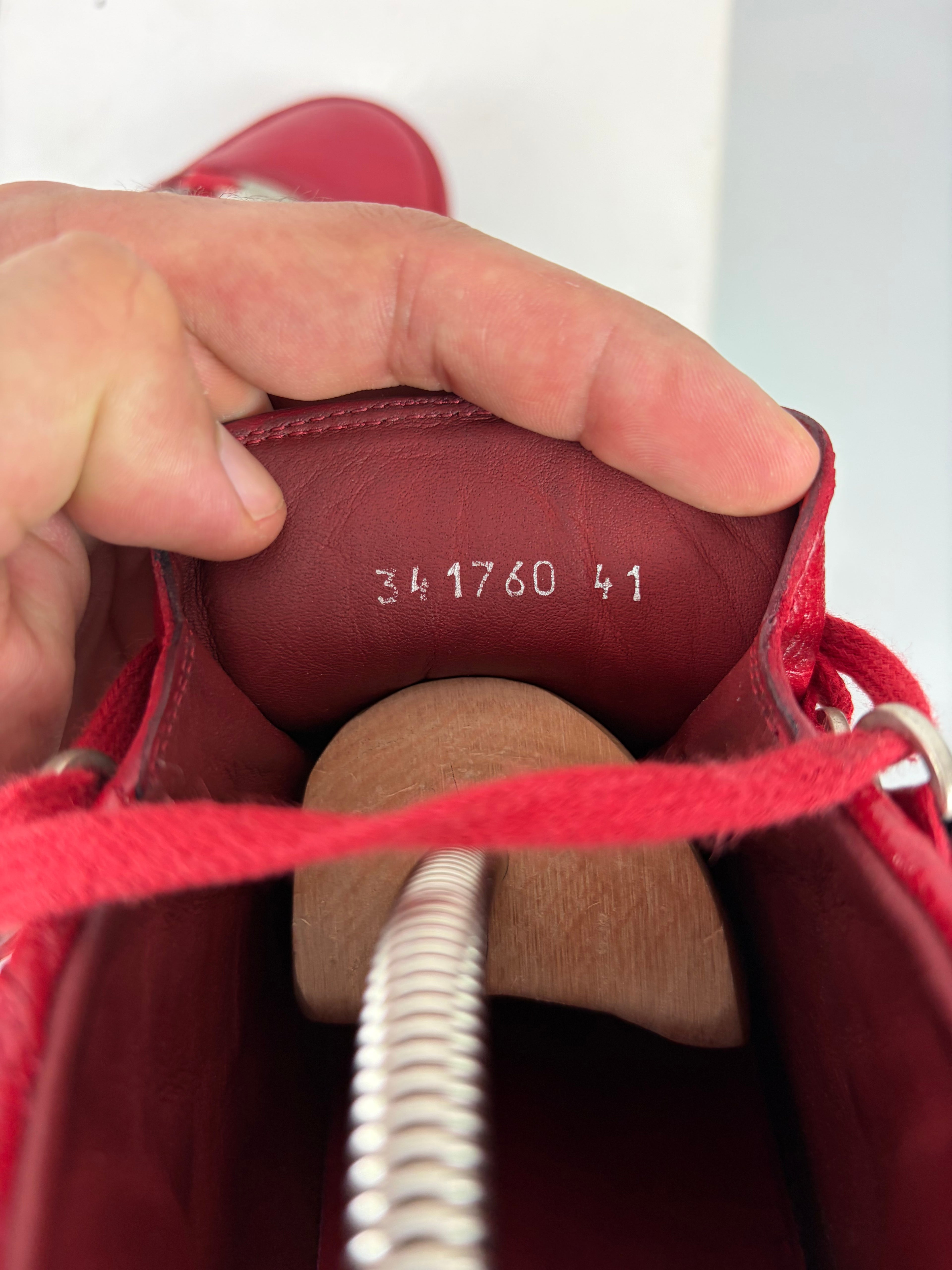 Balenciaga arena high tops - eu 41 / us 9 - red