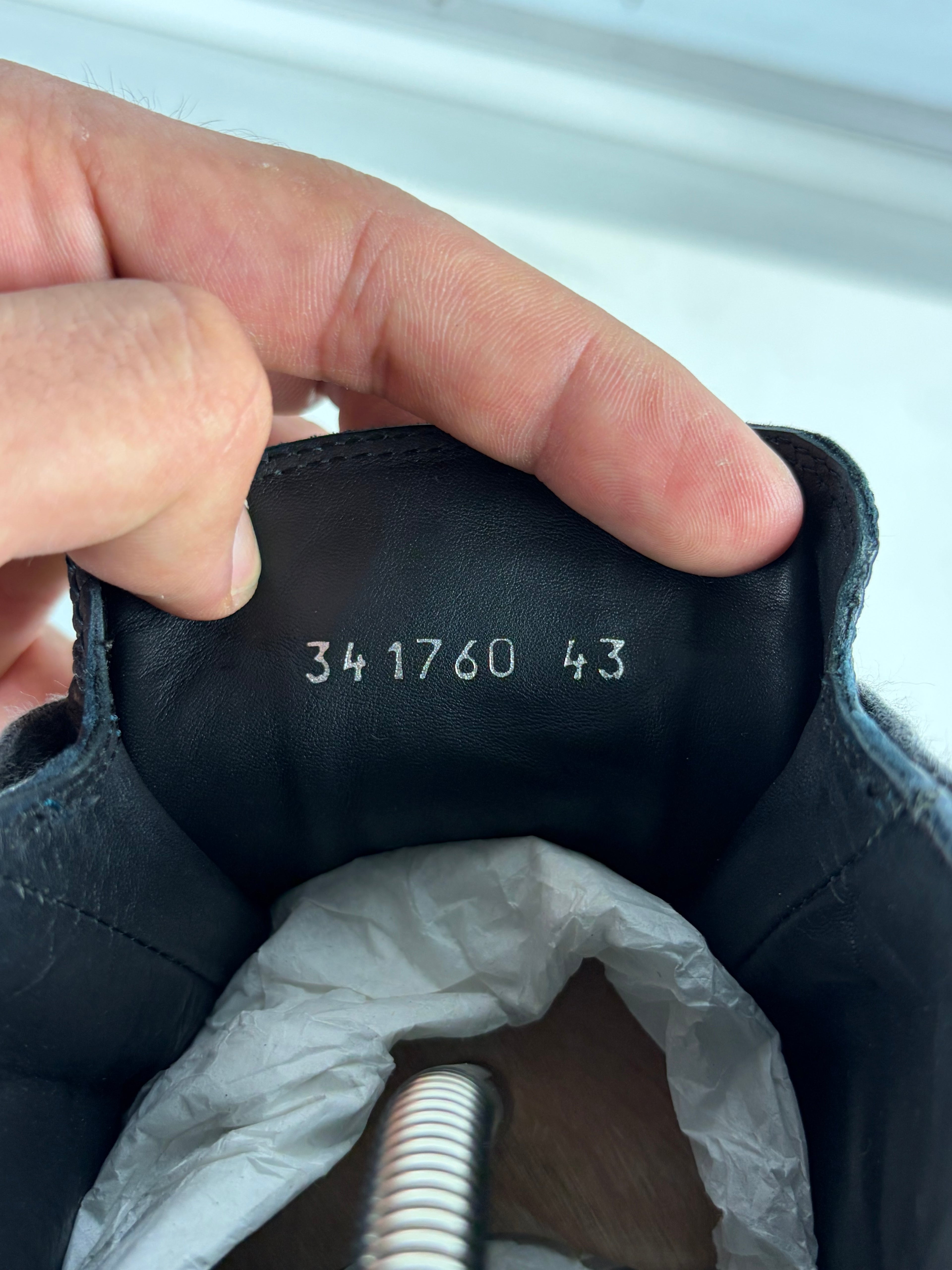 Balenciaga arena high tops - eu 43 / us 10 - navy blue