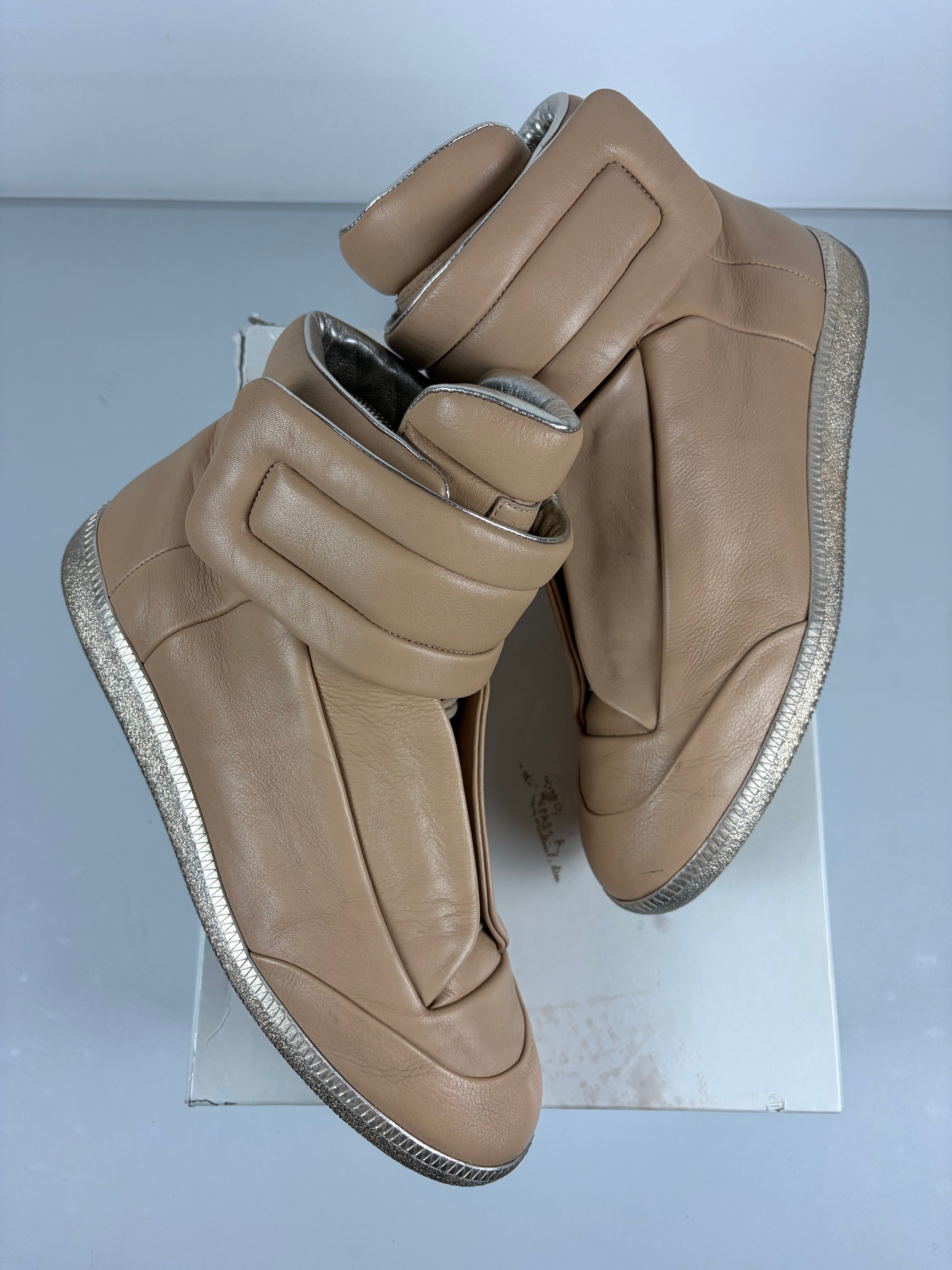 2017 Maison Margiela Future high tops - eu 46 / us 13 - tan beige