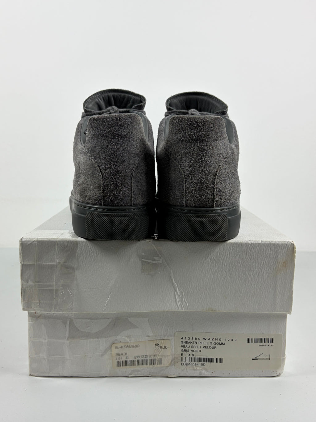 Balenciaga arena suede low - eu 43 / us 10 - grey
