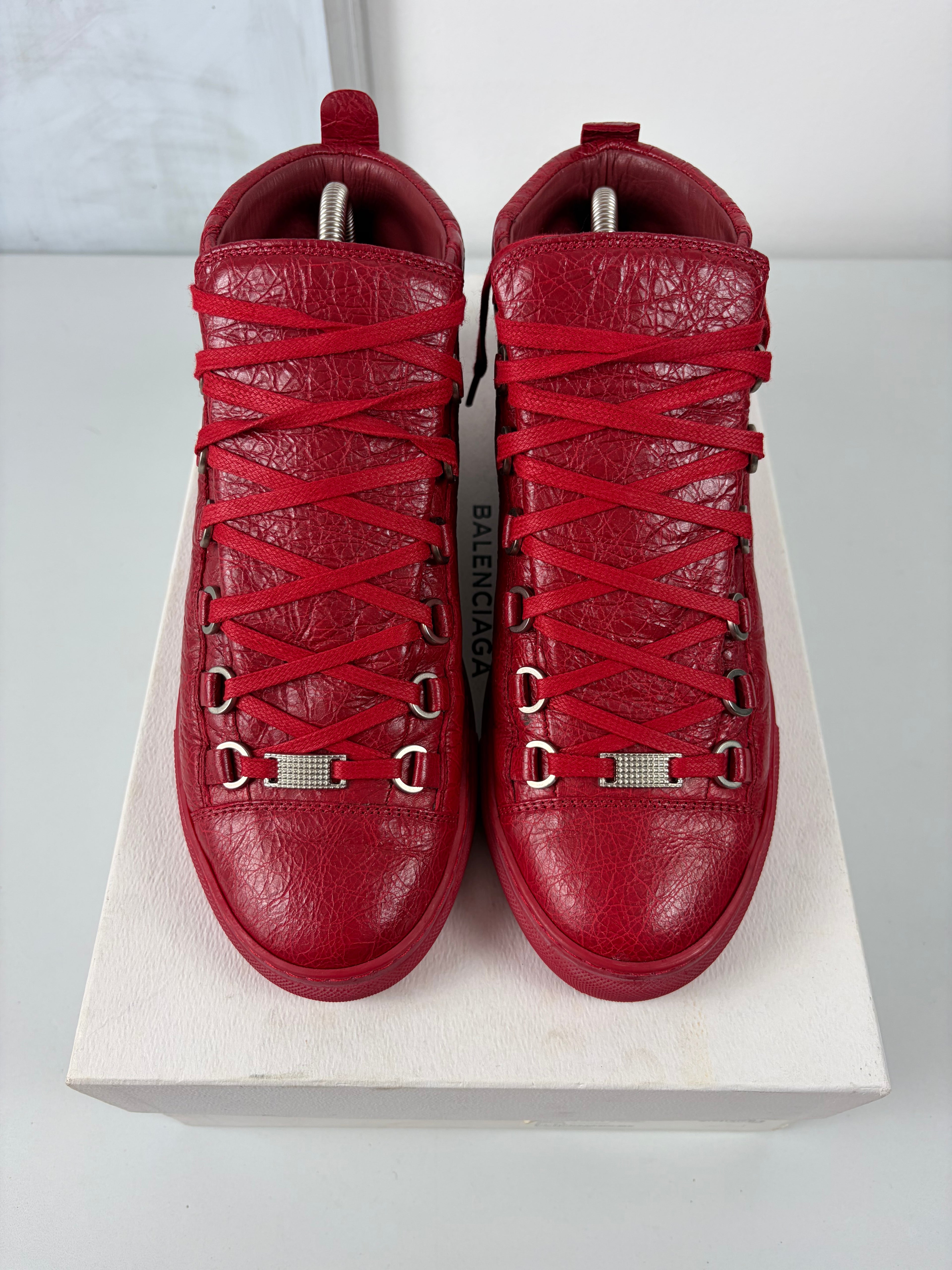 Balenciaga arena high tops - eu 39 / us 6 - red