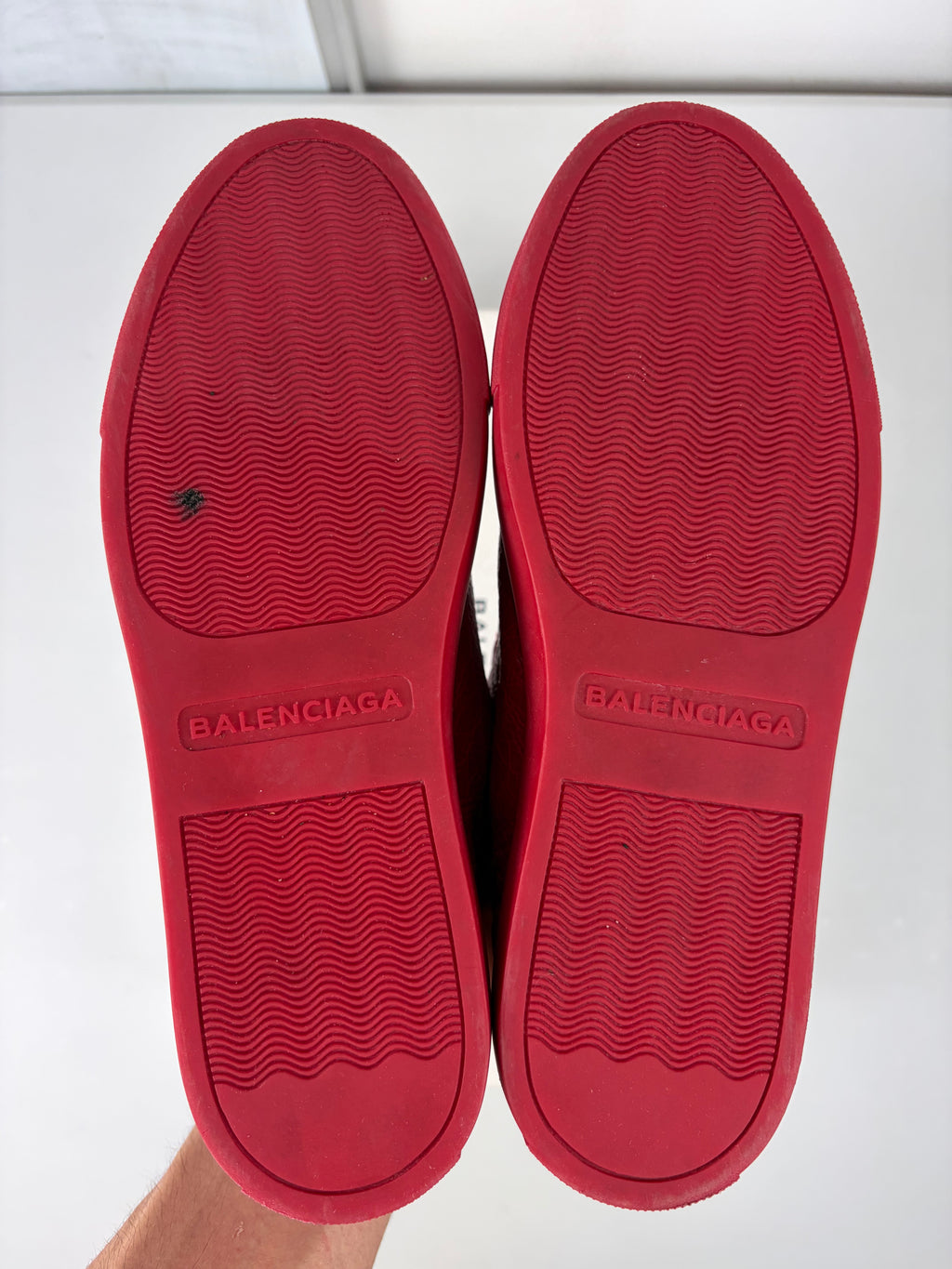 Balenciaga arena high tops - eu 39 / us 6 - red