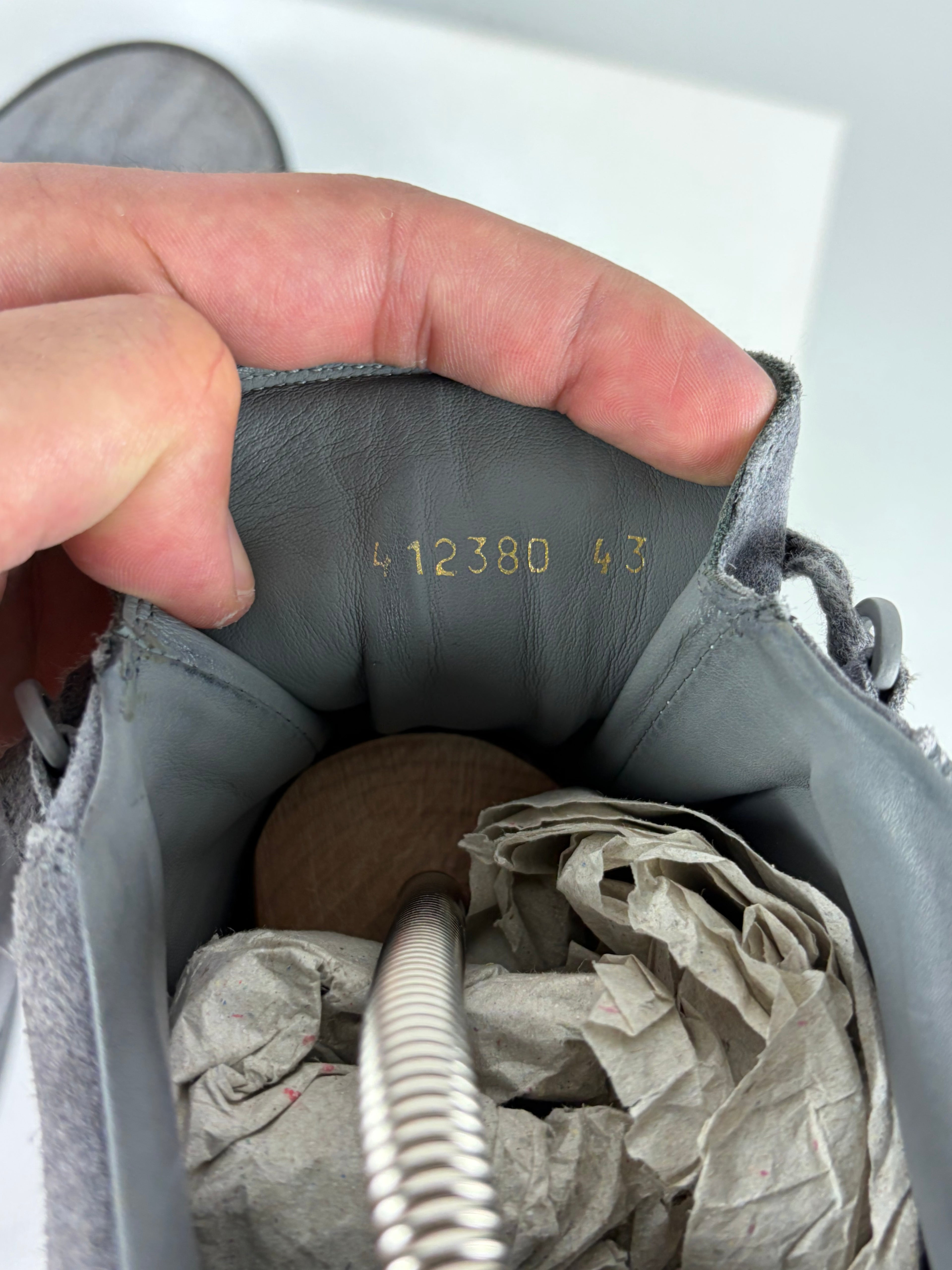 Balenciaga arena suede low - eu 43 / us 10 - grey
