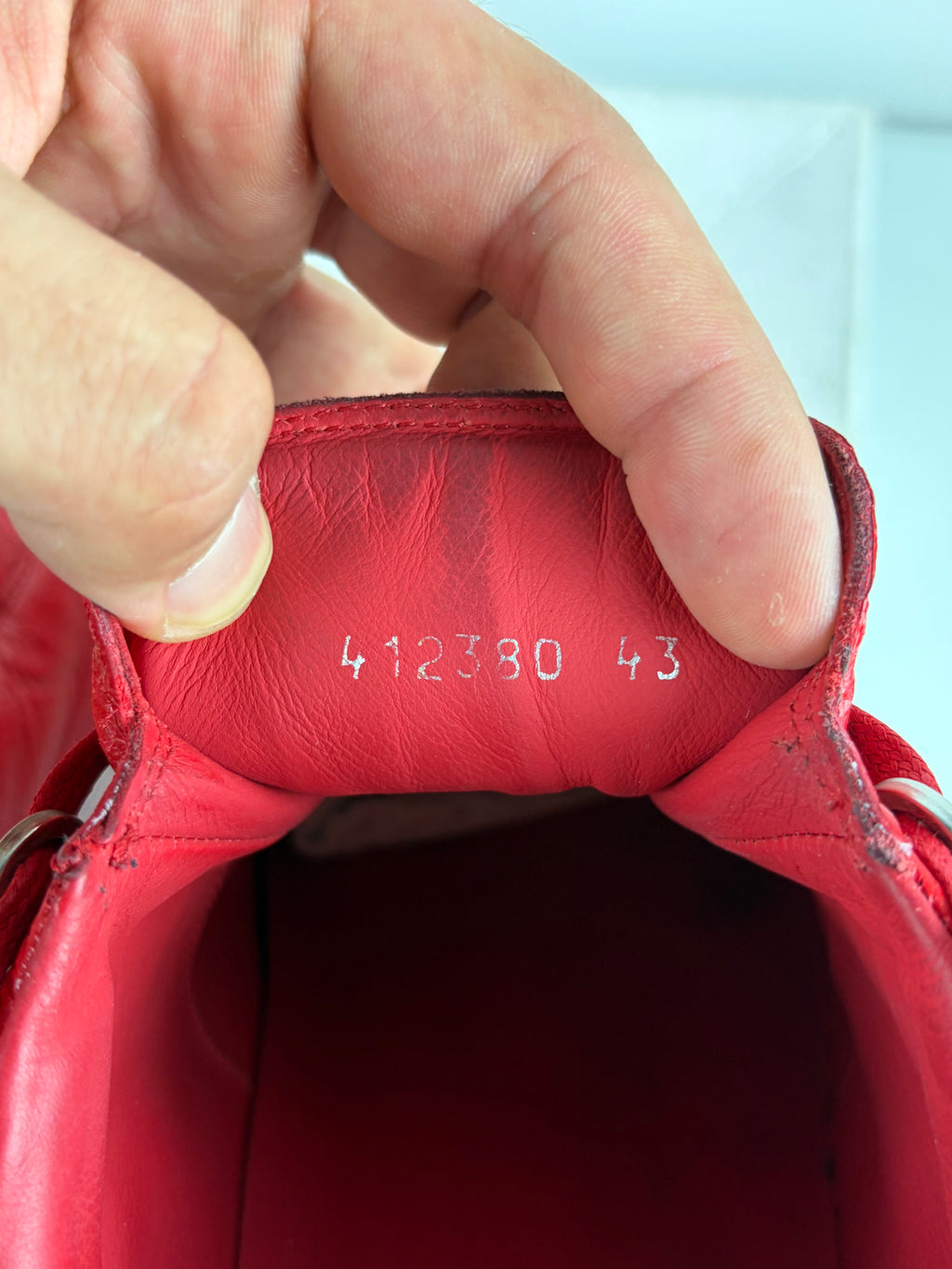 Balenciaga arena low - eu 43 / us 10 - red