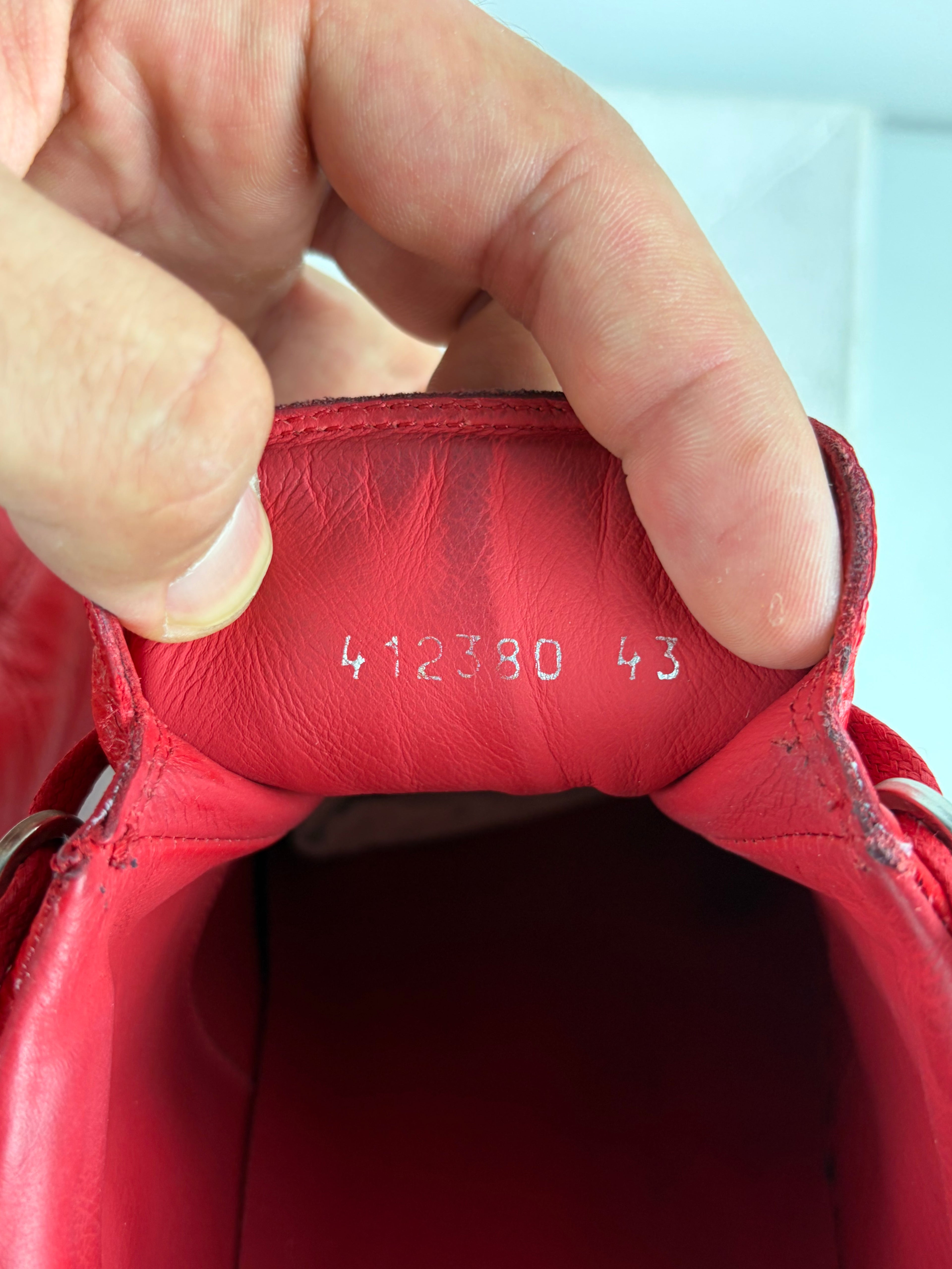 Balenciaga arena low - eu 43 / us 10 - red