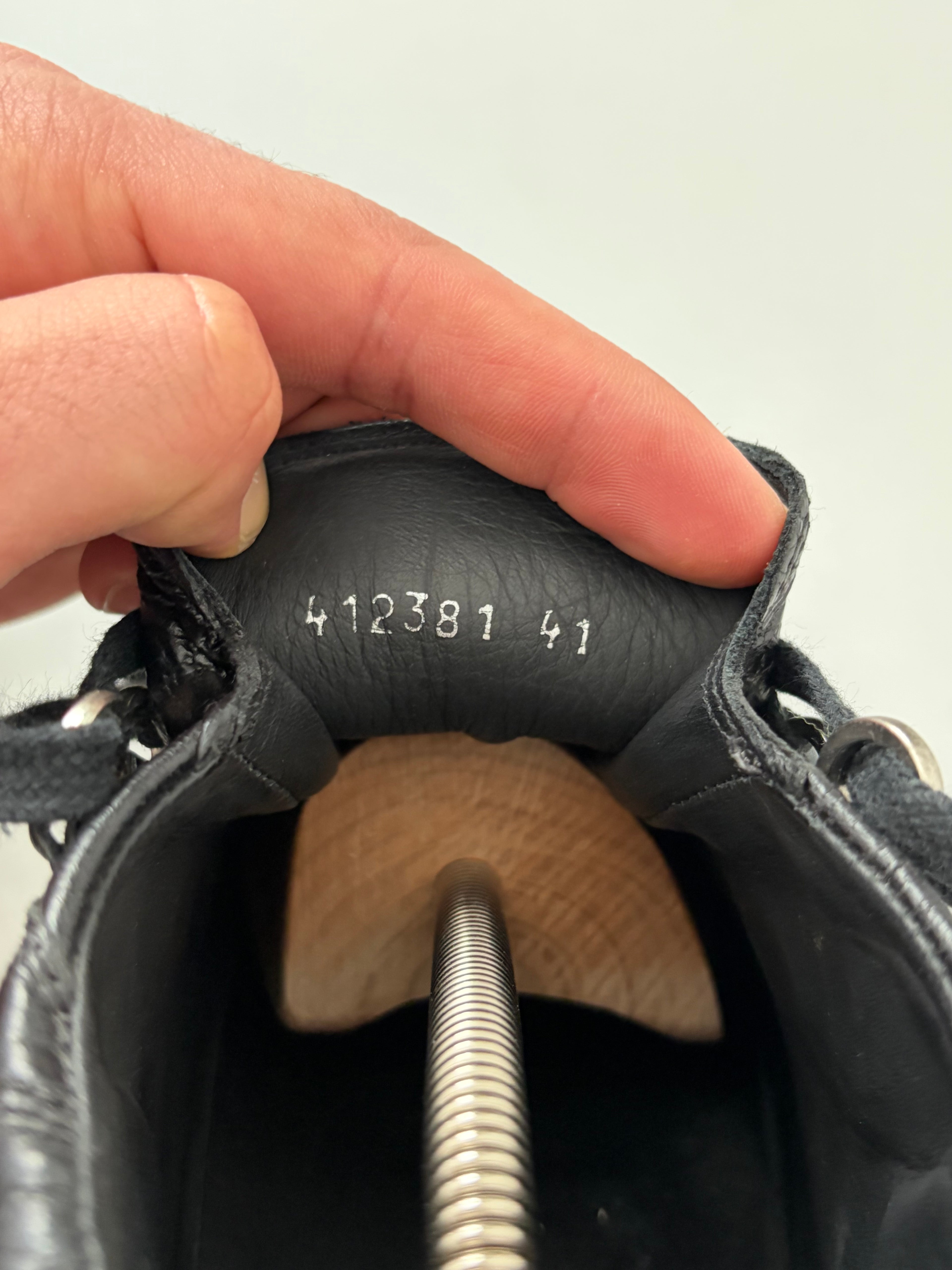 Balenciaga arena black high tops - eu 41 - black
