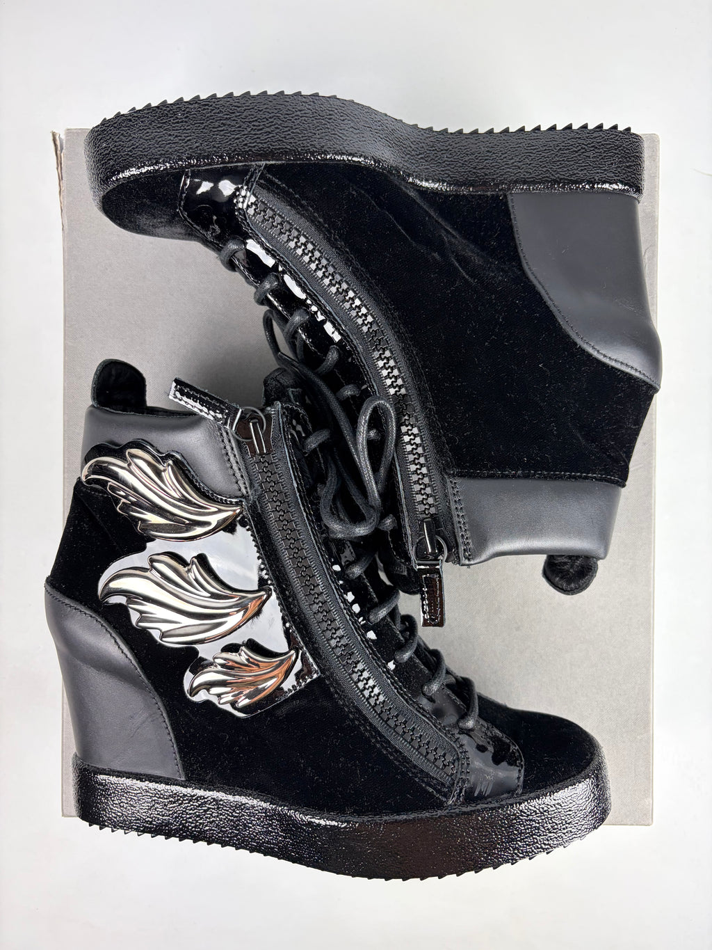 Giuseppe Zanotti ‘Cruel’ wedge sneakers - eu 41 / us 11