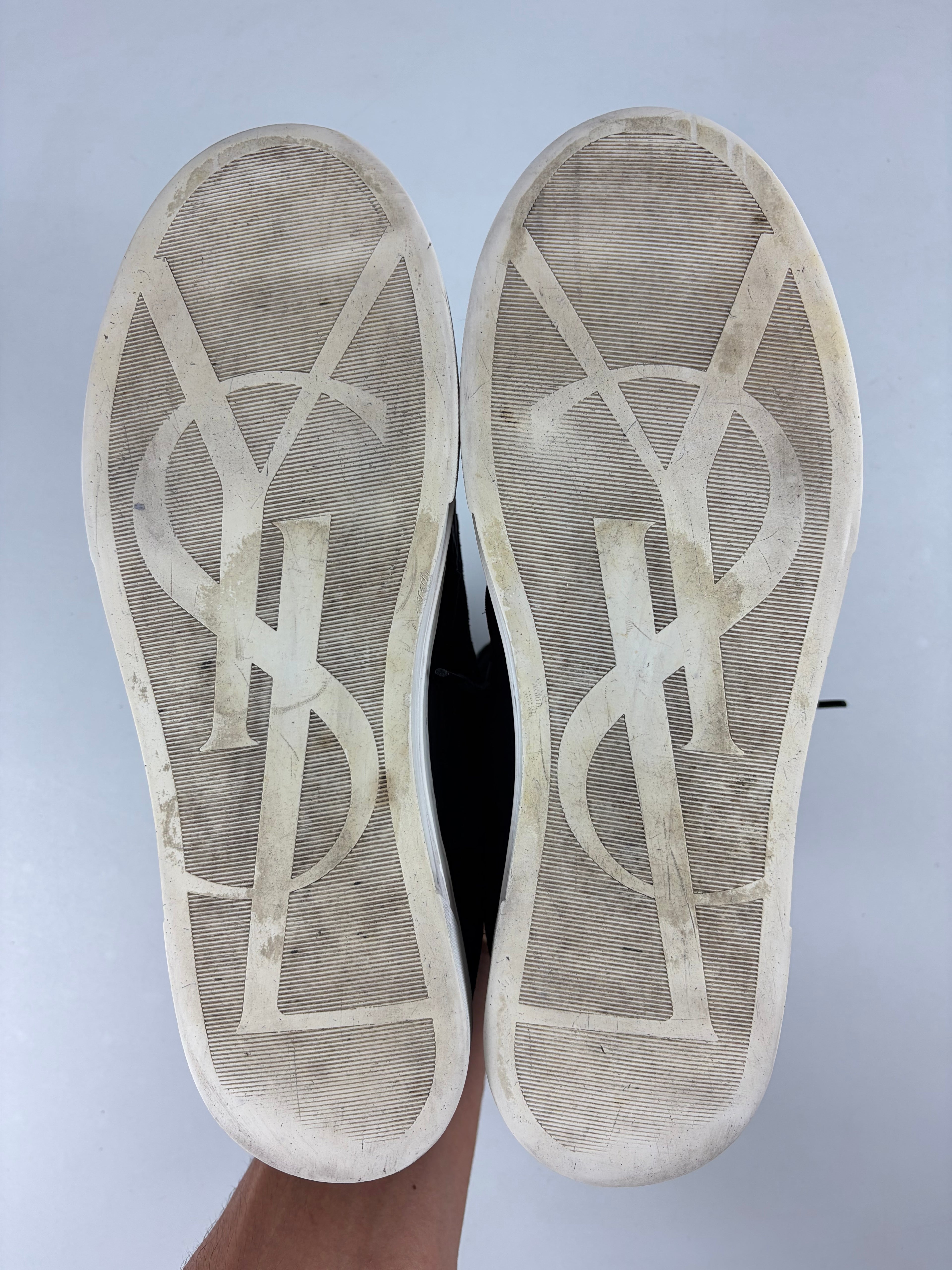 Saint Laurent ‘Smoking Forever’ high tops - eu 43 / us 10 - black