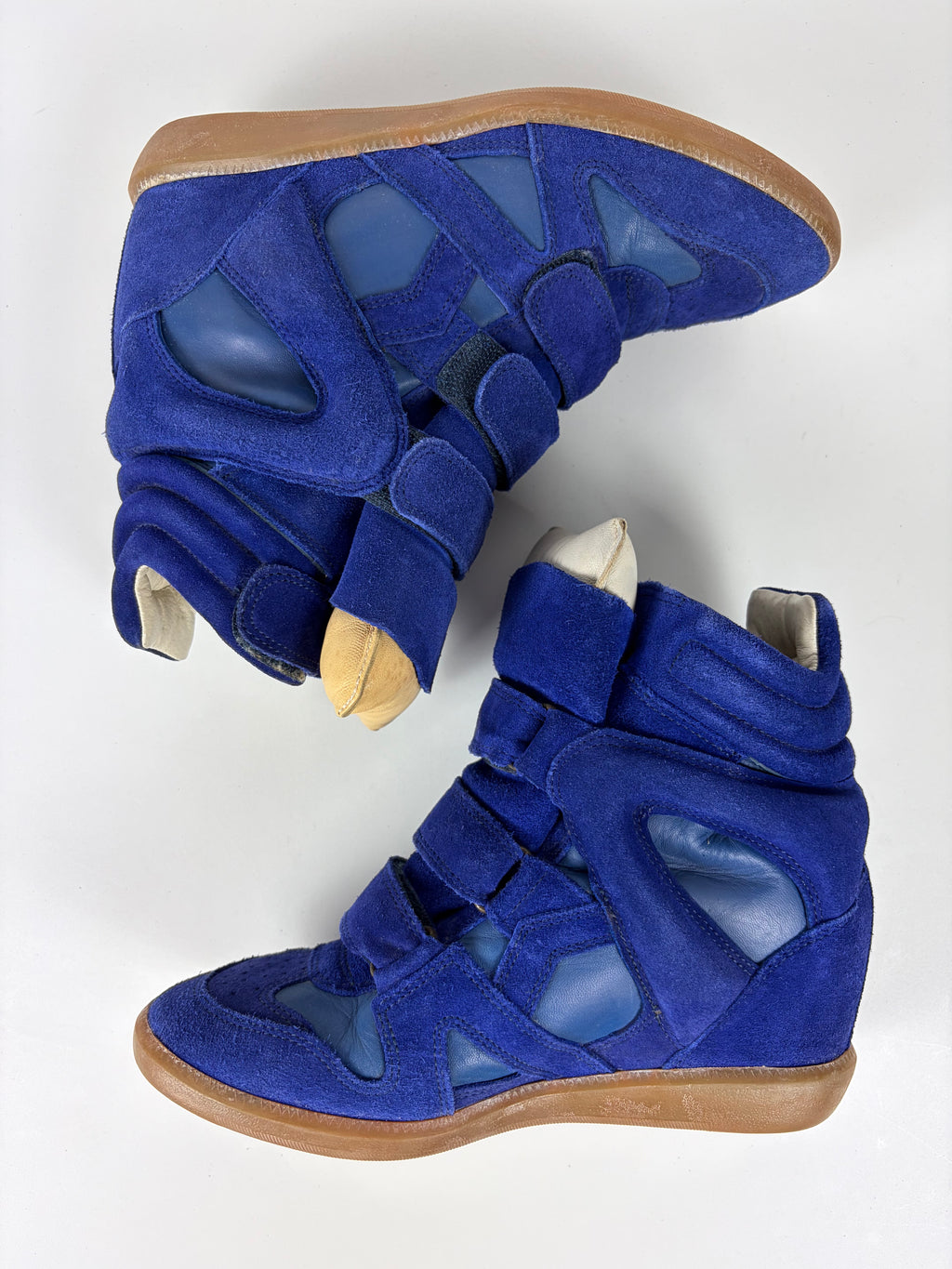 Isabel Marant Bekett wedge sneakers - eu 39 - blue