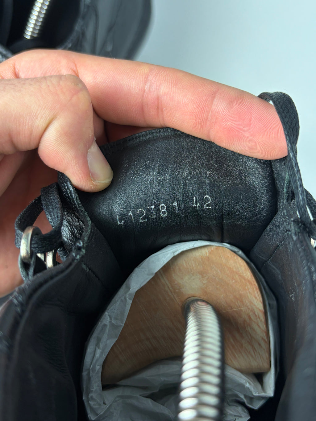 Balenciaga arena high tops - eu 42 / us 9 / uk 8 - black