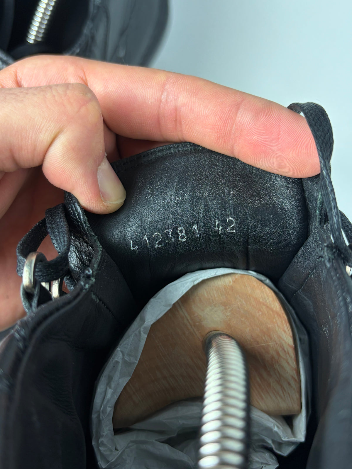 Balenciaga arena high tops - eu 42 / us 9 / uk 8 - black