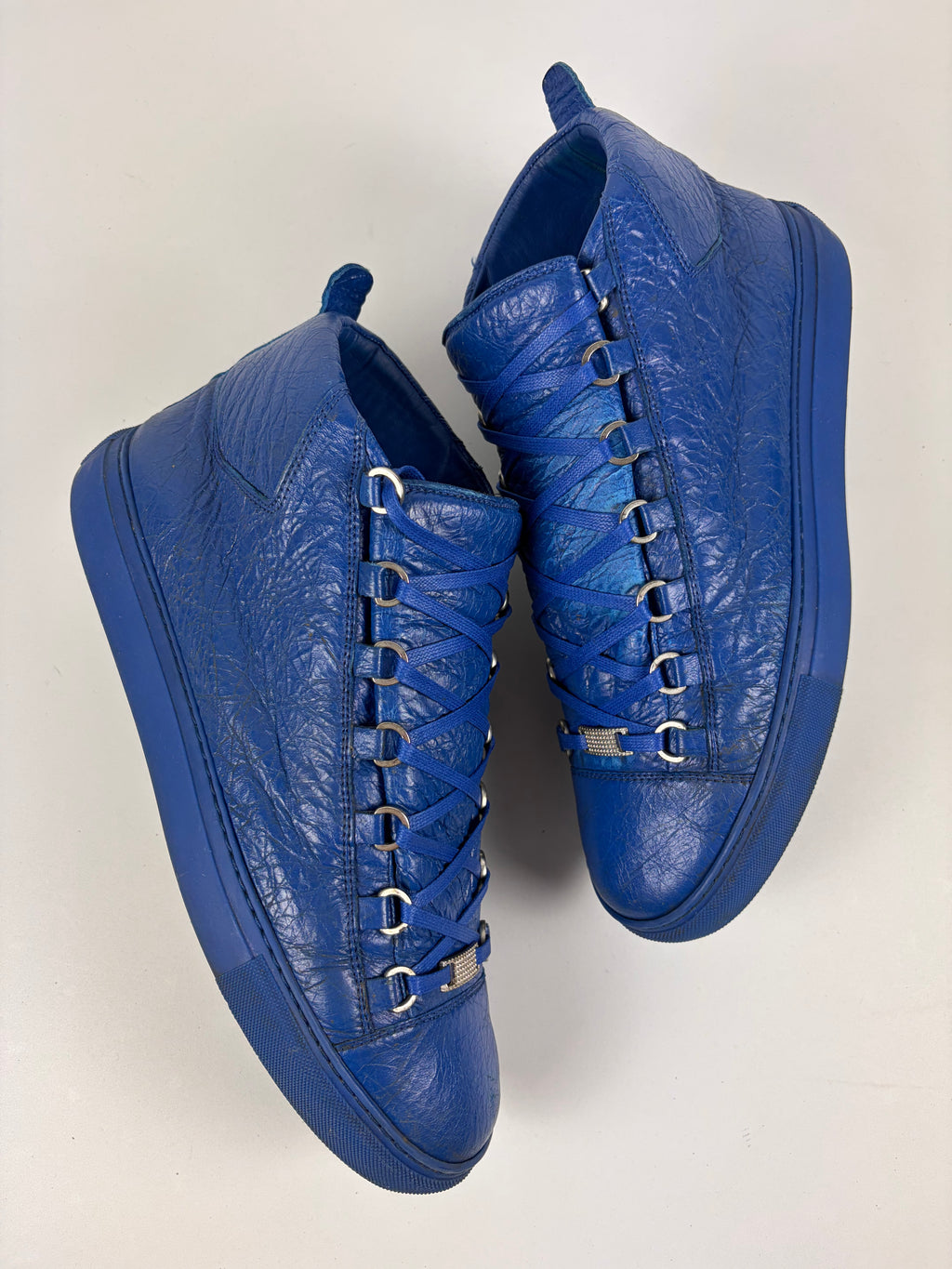 Balenciaga arena high tops - eu43/us10 - blue