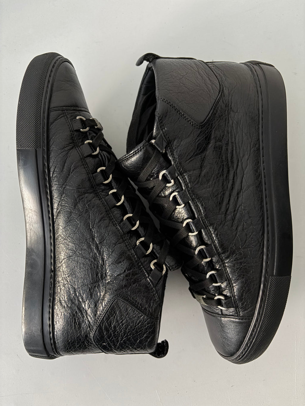 Balenciaga arena black high tops - eu 41 - black