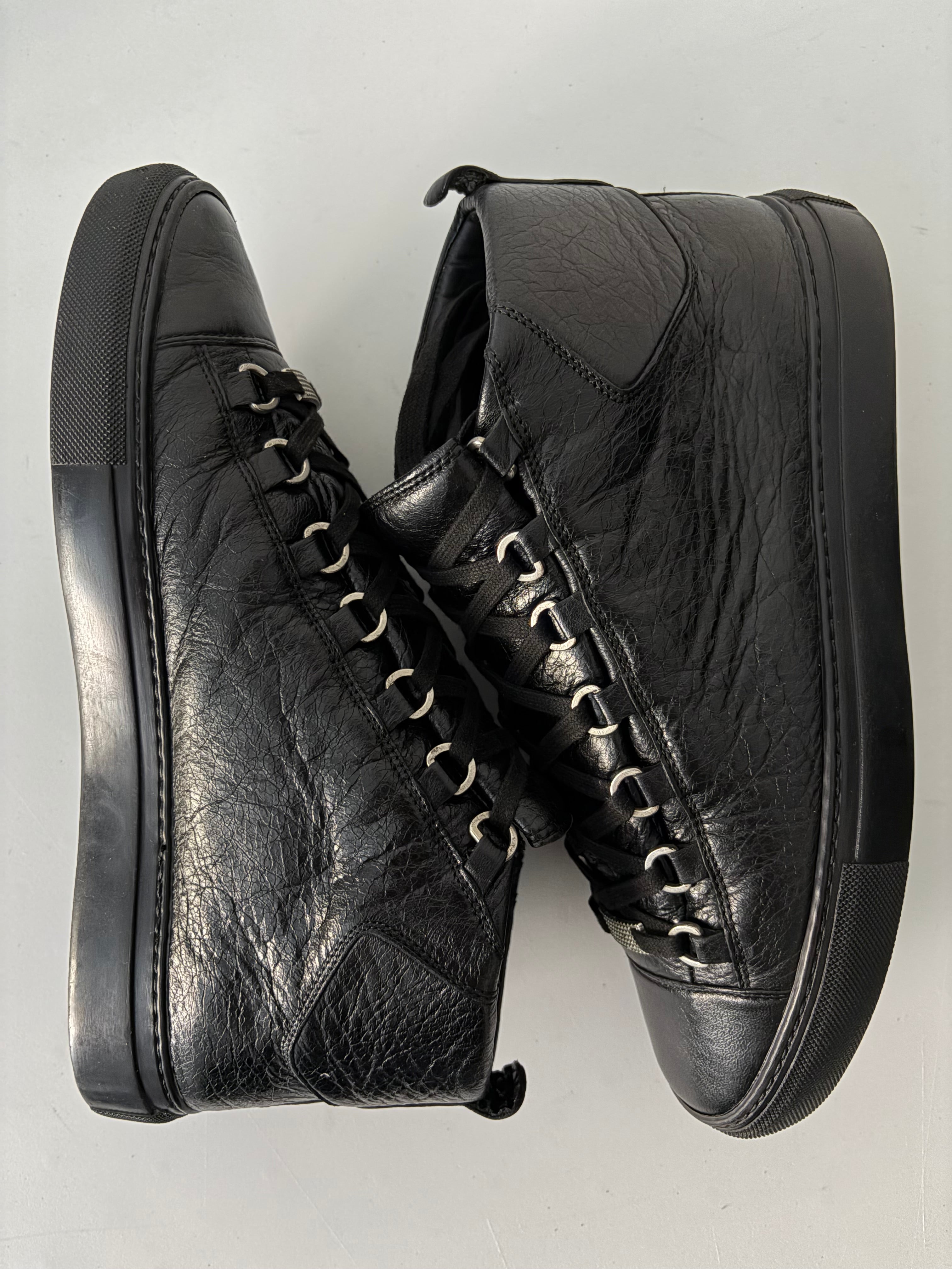 Balenciaga arena black high tops - eu 41 - black