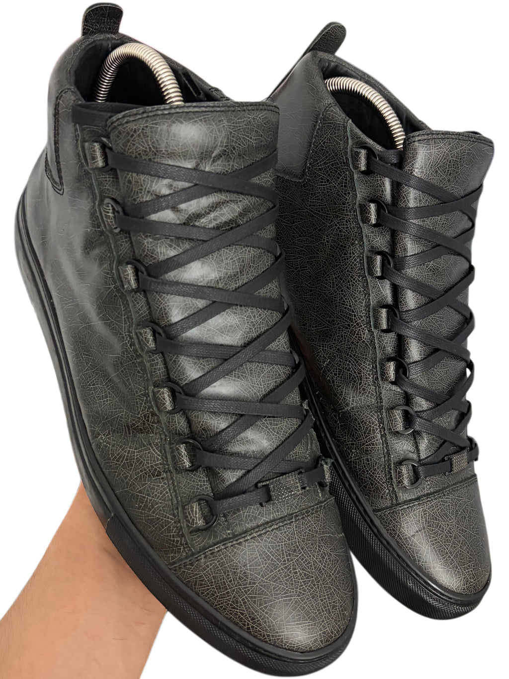 Balenciaga arena high tops - eu 44 / us 11 - brown