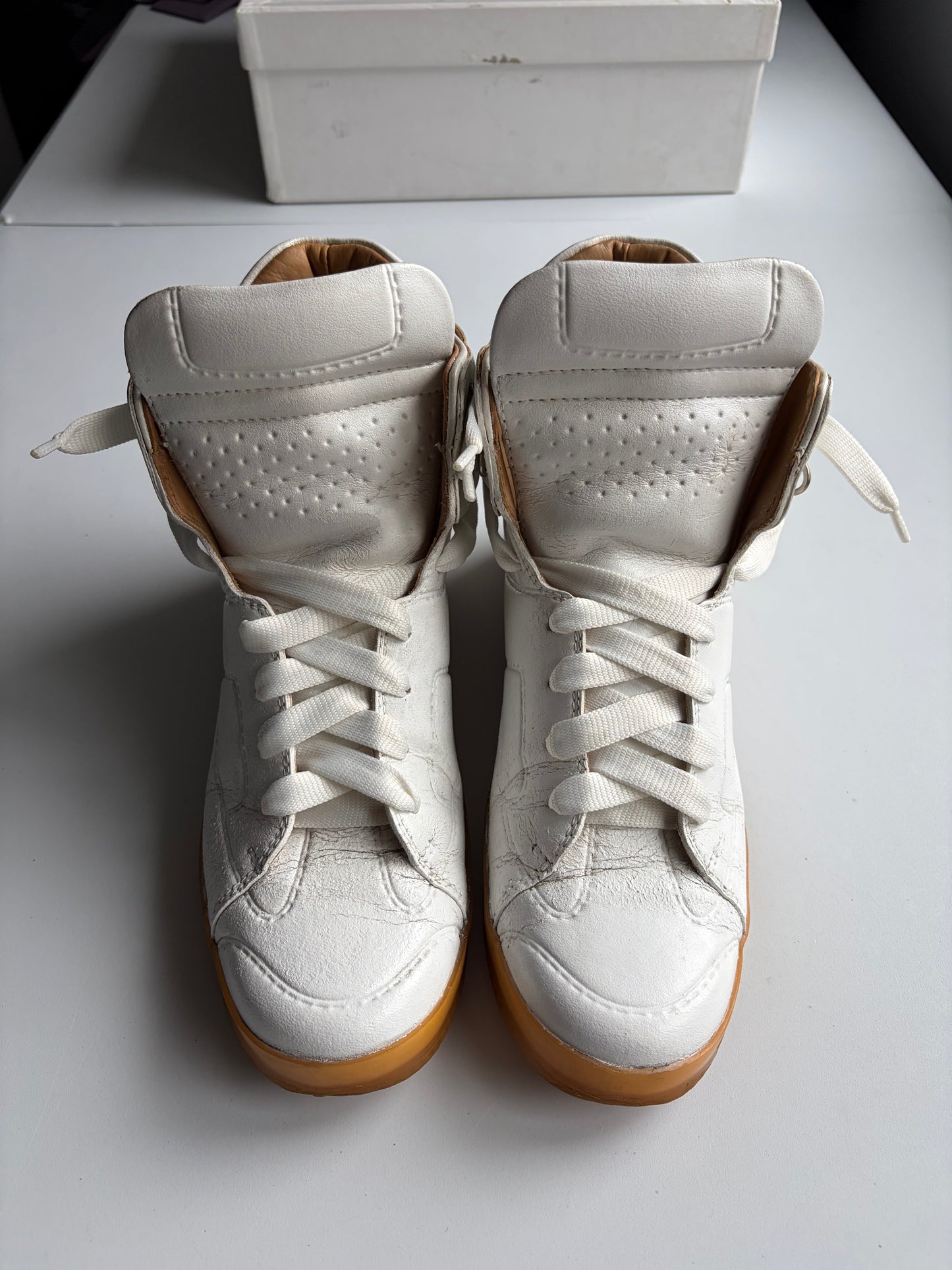 2012 Maison Margiela X H&M high tops - eu 43 - white