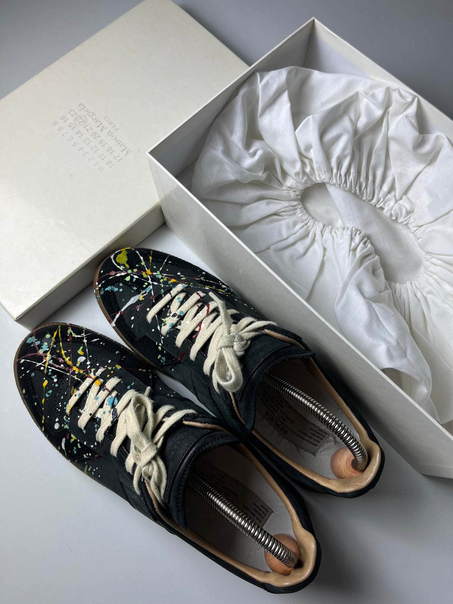 Maison Margiela paint splatter gats - EU 41 - black