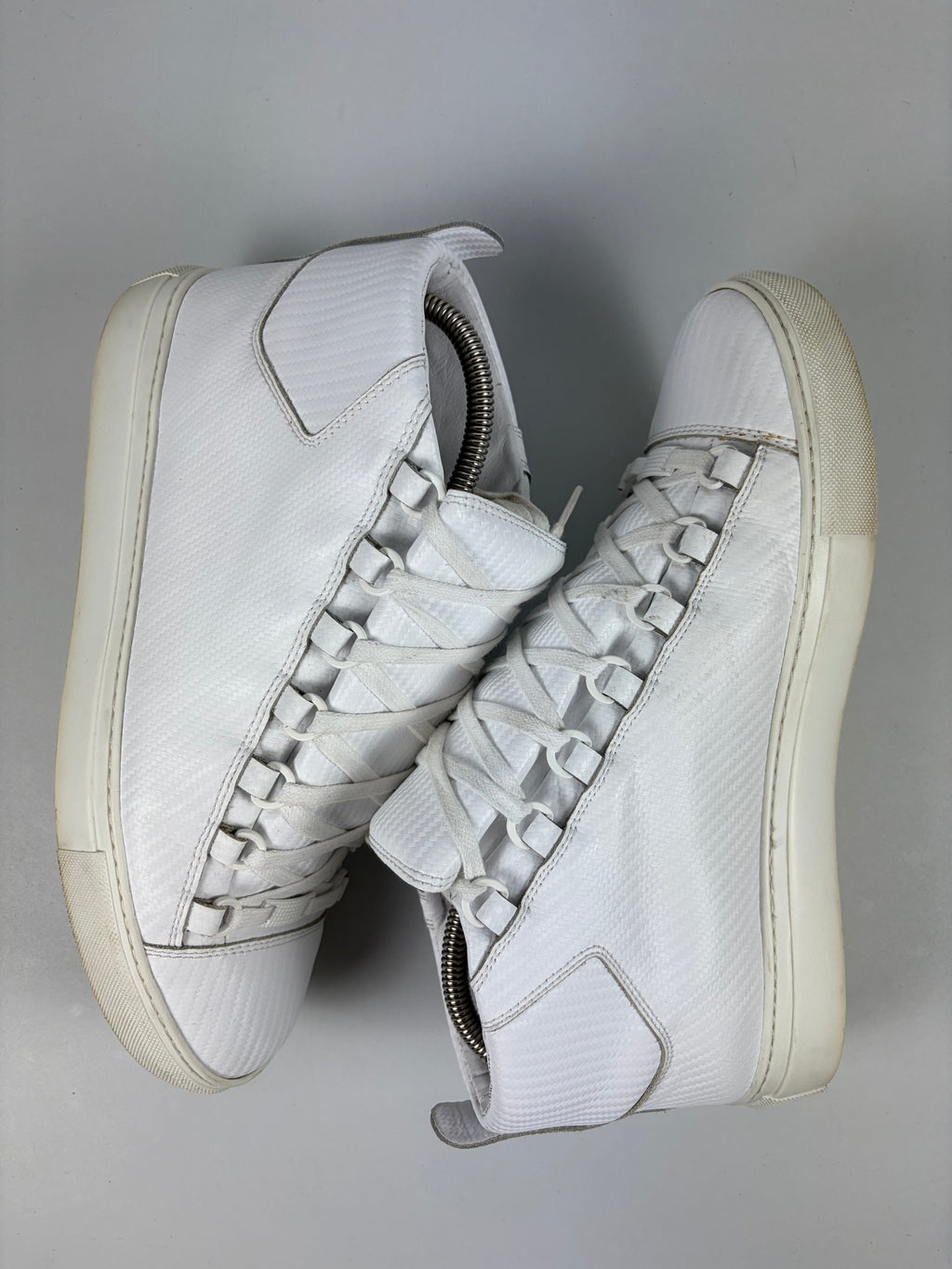 Balenciaga arena Fibre print high tops - eu 41 / us 8 - white