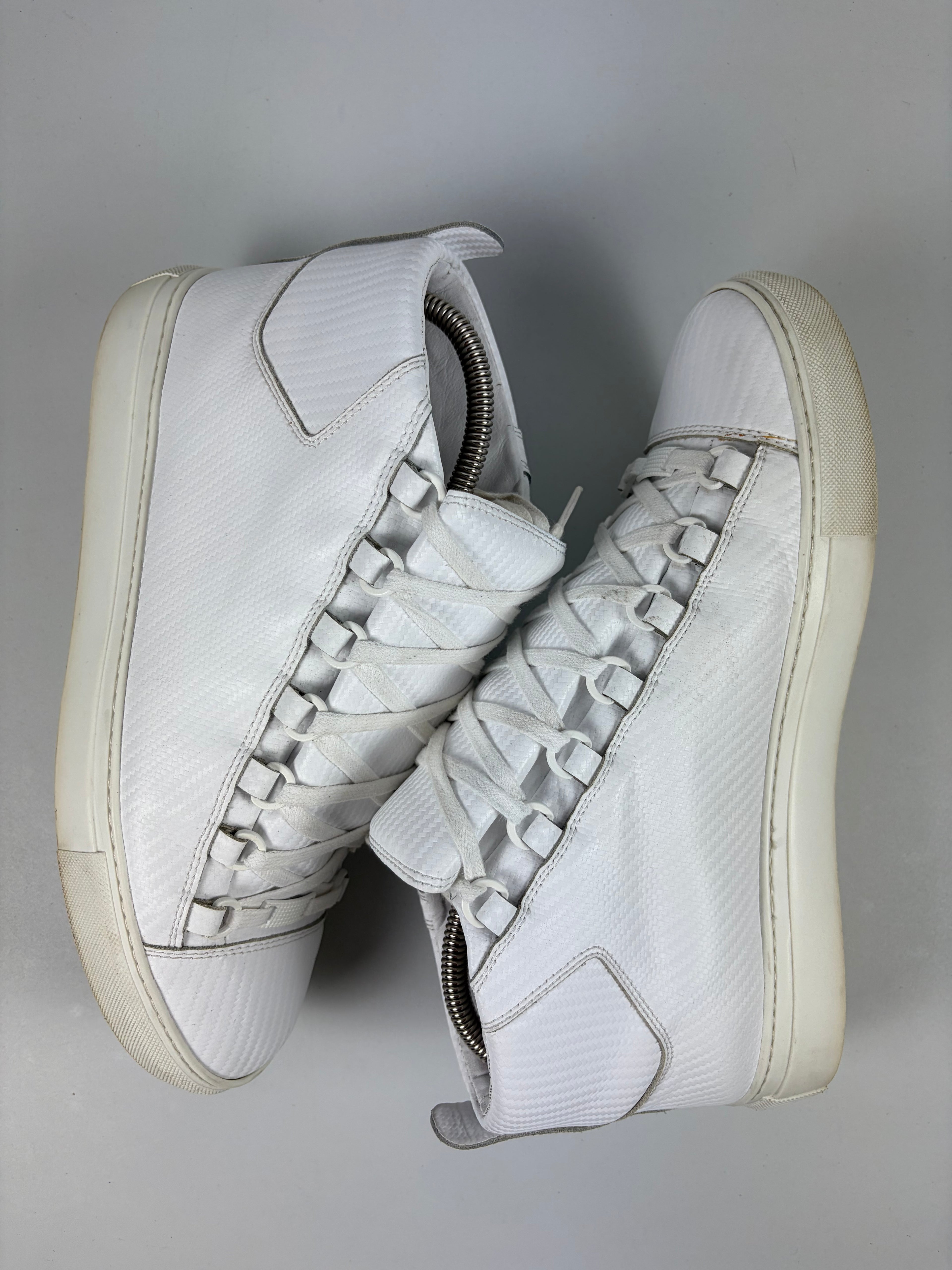 Balenciaga arena Fibre print high tops - eu 41 / us 8 - white
