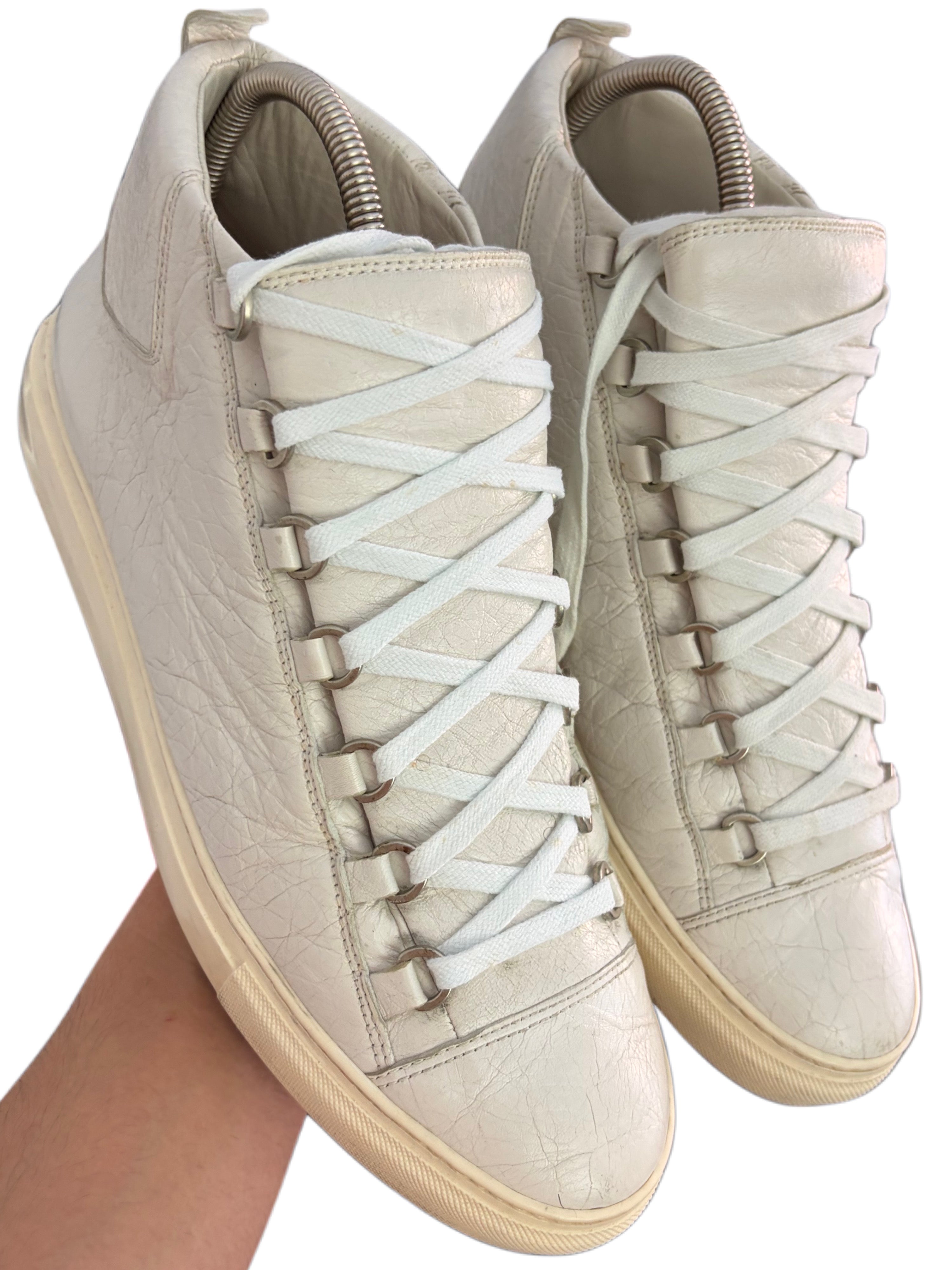 Balenciaga arena high tops - eu 43 - white