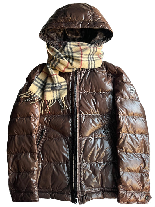 00’s BURBERRY made in Japan 2 in 1 down jacket (M) - brown