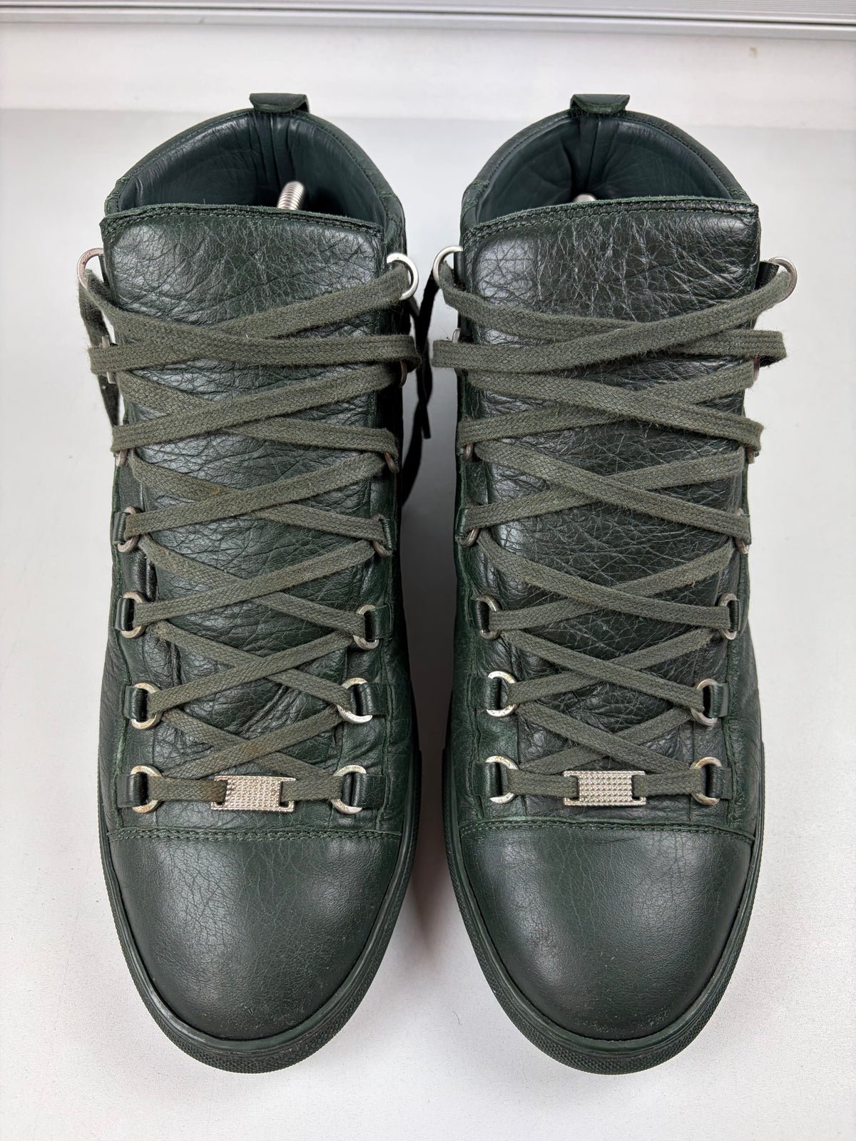 Balenciaga arena high tops - eu 46 / us 13 / uk 12 - dark green