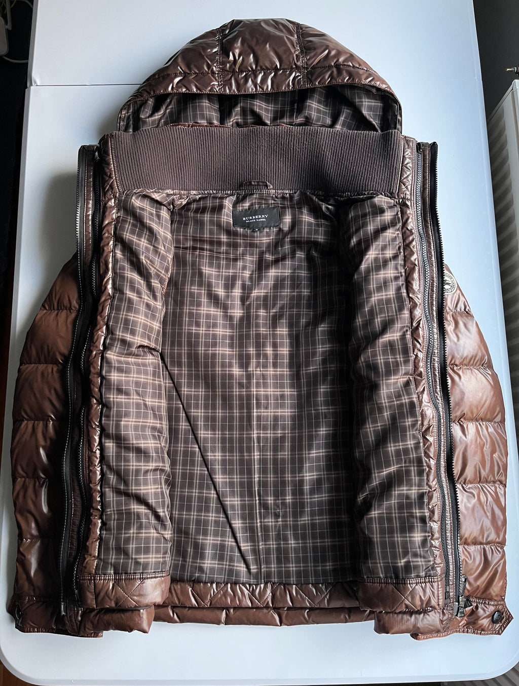 00’s BURBERRY made in Japan 2 in 1 down jacket (M) - brown