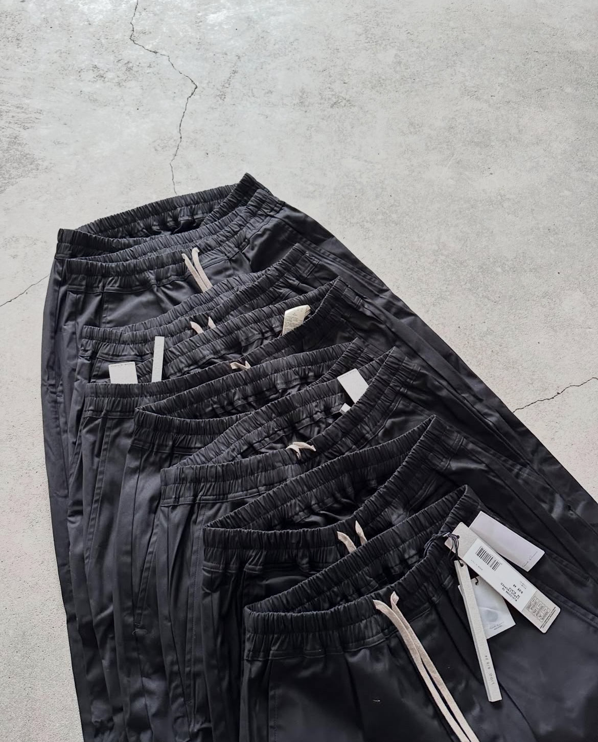 RICK OWENS COTTON PANTS - size 48 - black