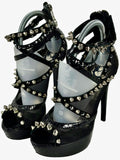 Philipp Plein heavily studded stiletto platform sandals - eu 36.5
