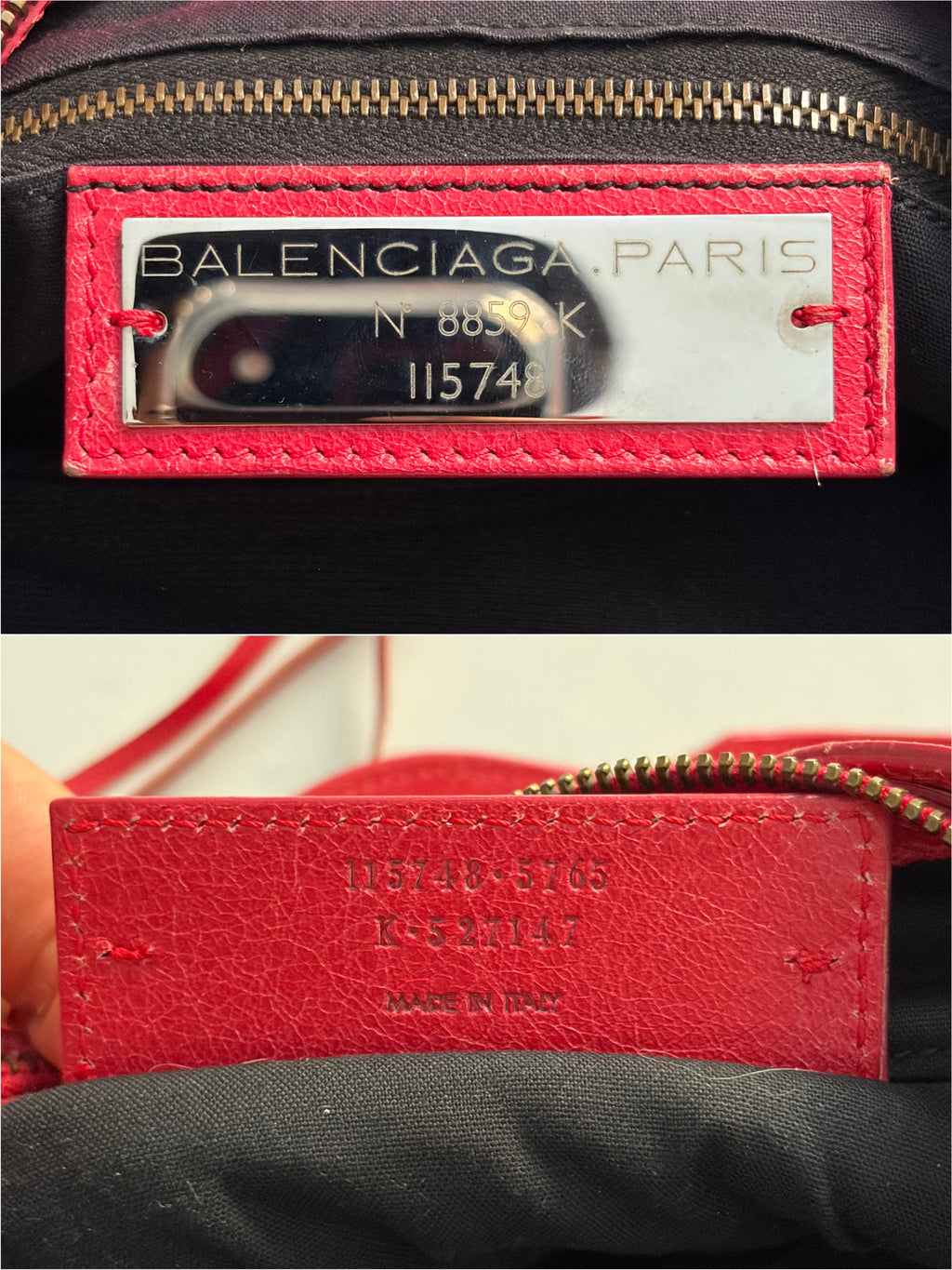 2012 BALENCIAGA
Rose Jaipur Lambskin Leather Motorcycle City Bag
