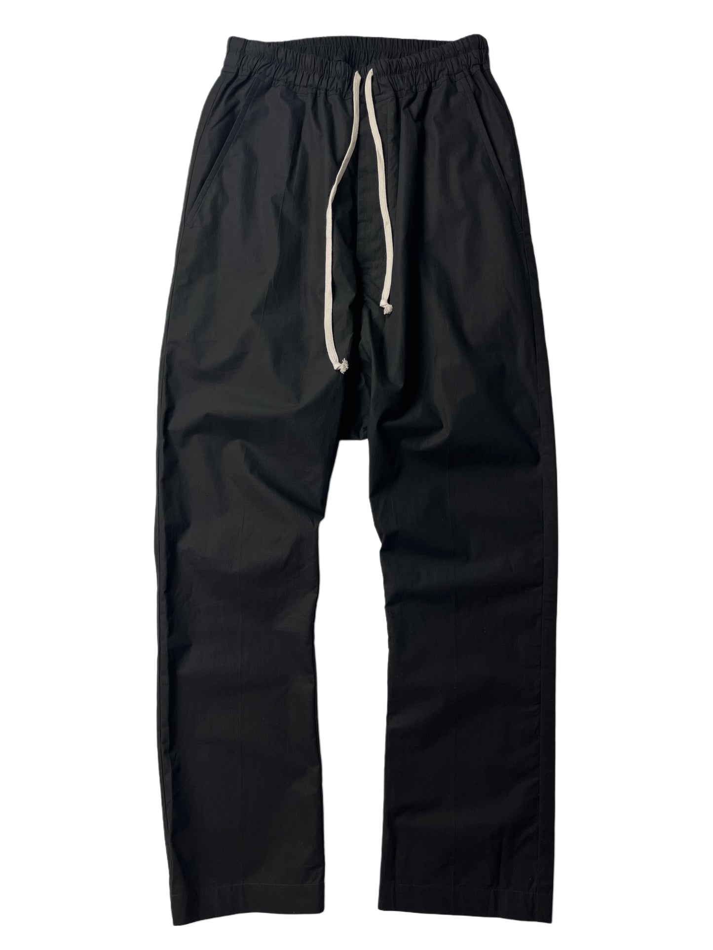 RICK OWENS COTTON PANTS - size 48 - black