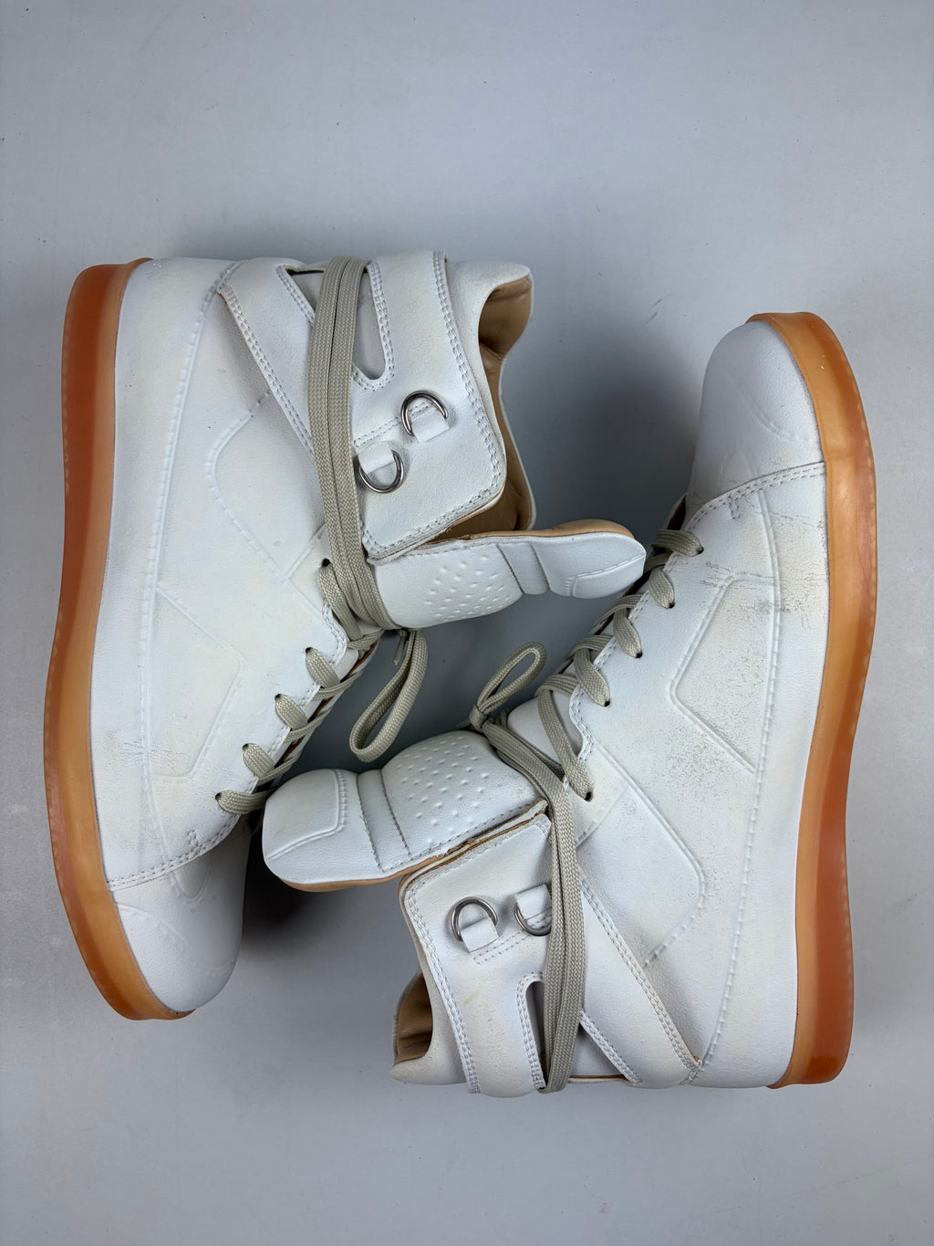 2012 Maison Margiela X H&M high tops - eu 45 / us 12 - white