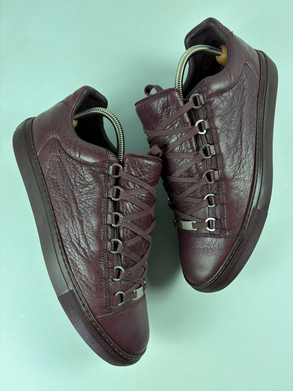 Balenciaga arena low - eu 43 / us 10 - burgundy