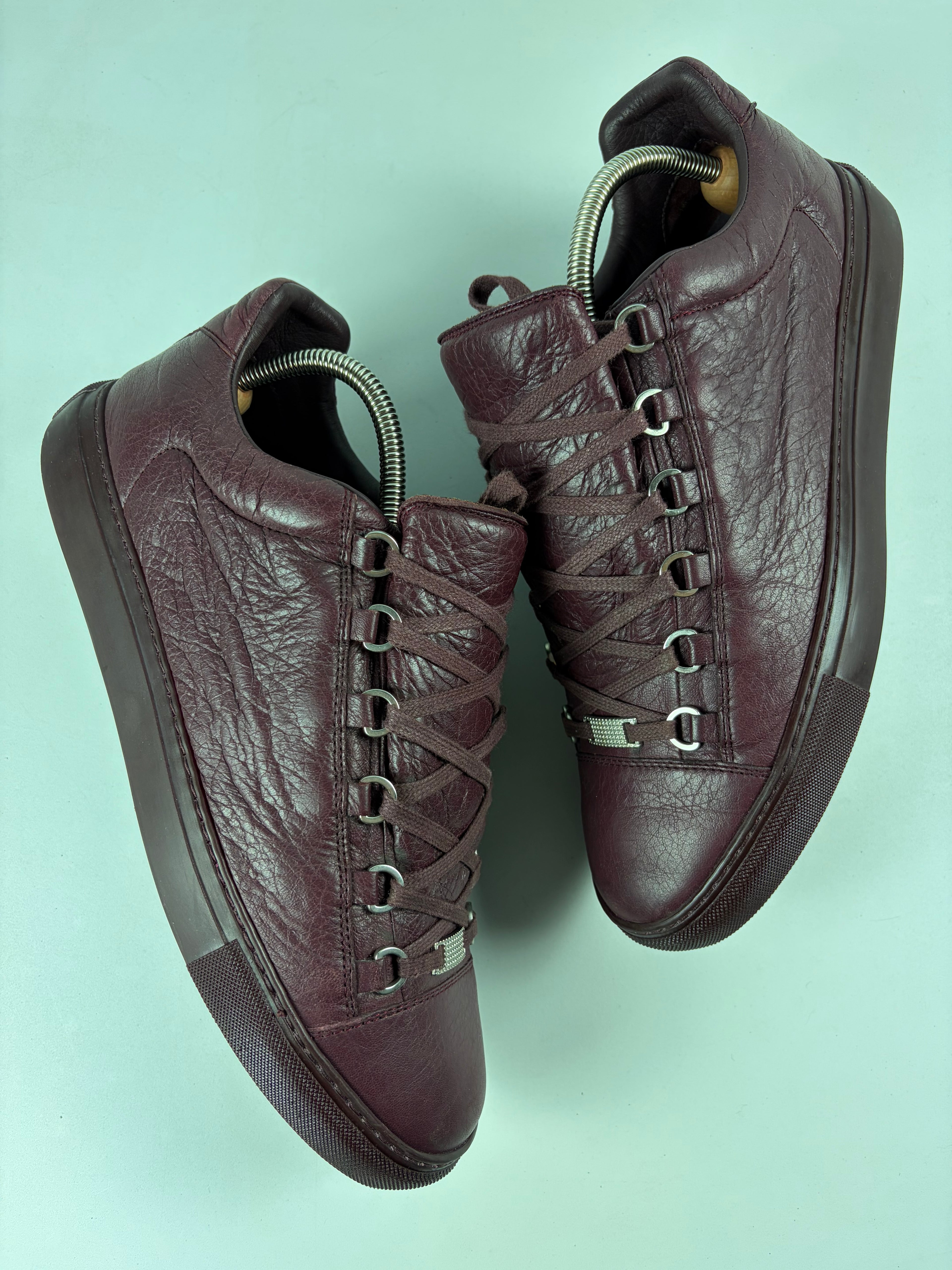 Balenciaga arena low - eu 43 / us 10 - burgundy