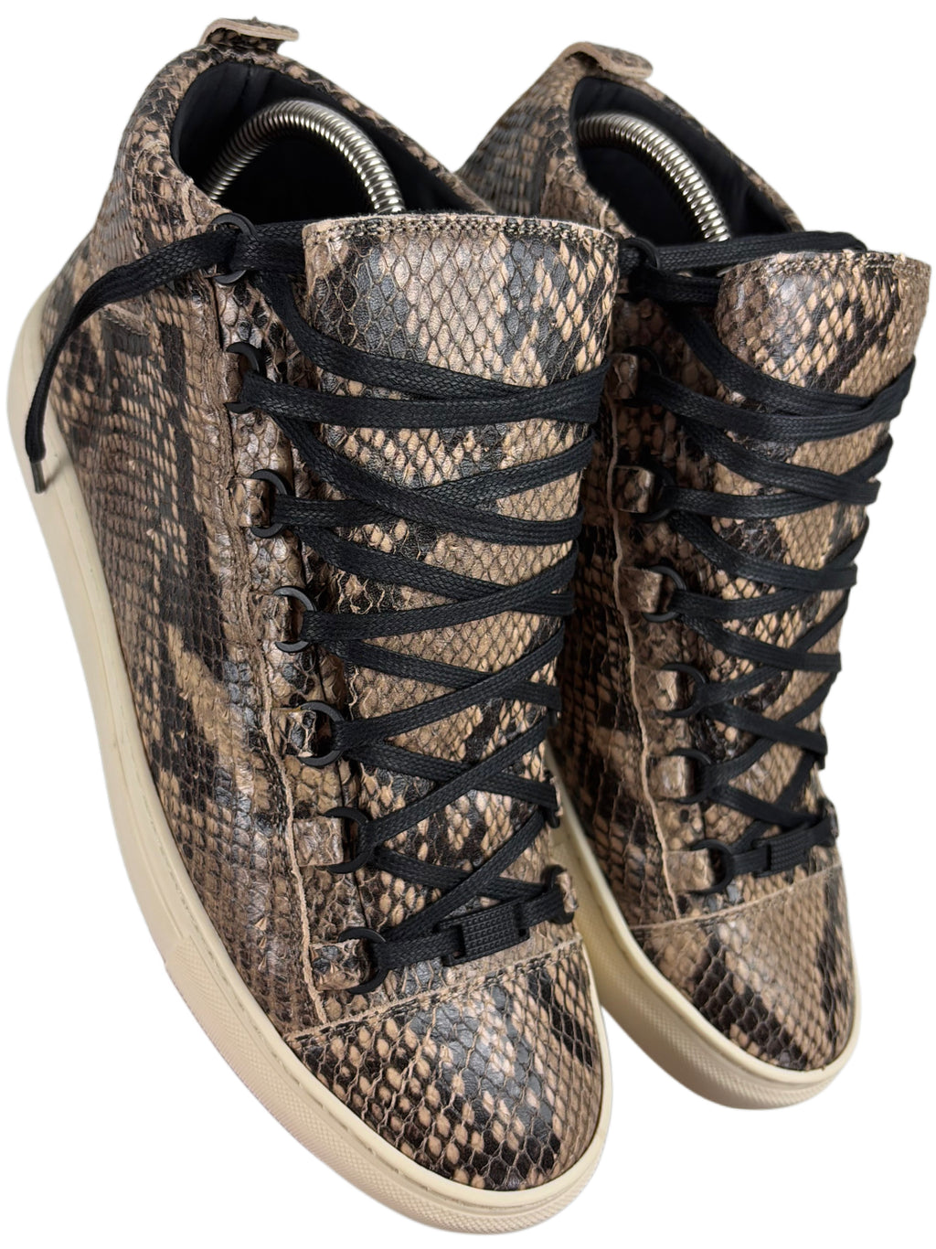 Balenciaga arena ‘Python Skin’ high tops - eu 41 / us 8
