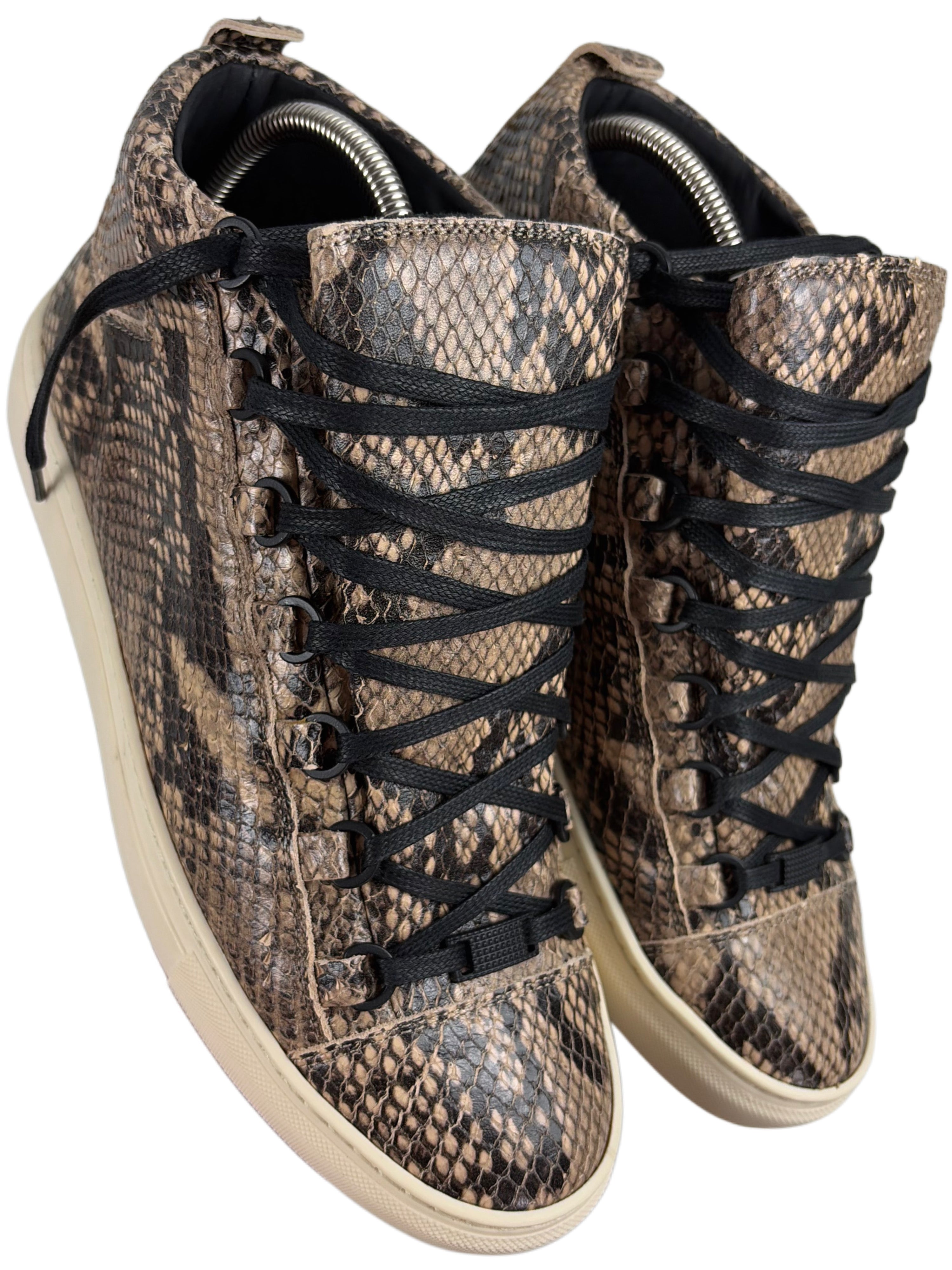 Balenciaga arena ‘Python Skin’ high tops - eu 41 / us 8