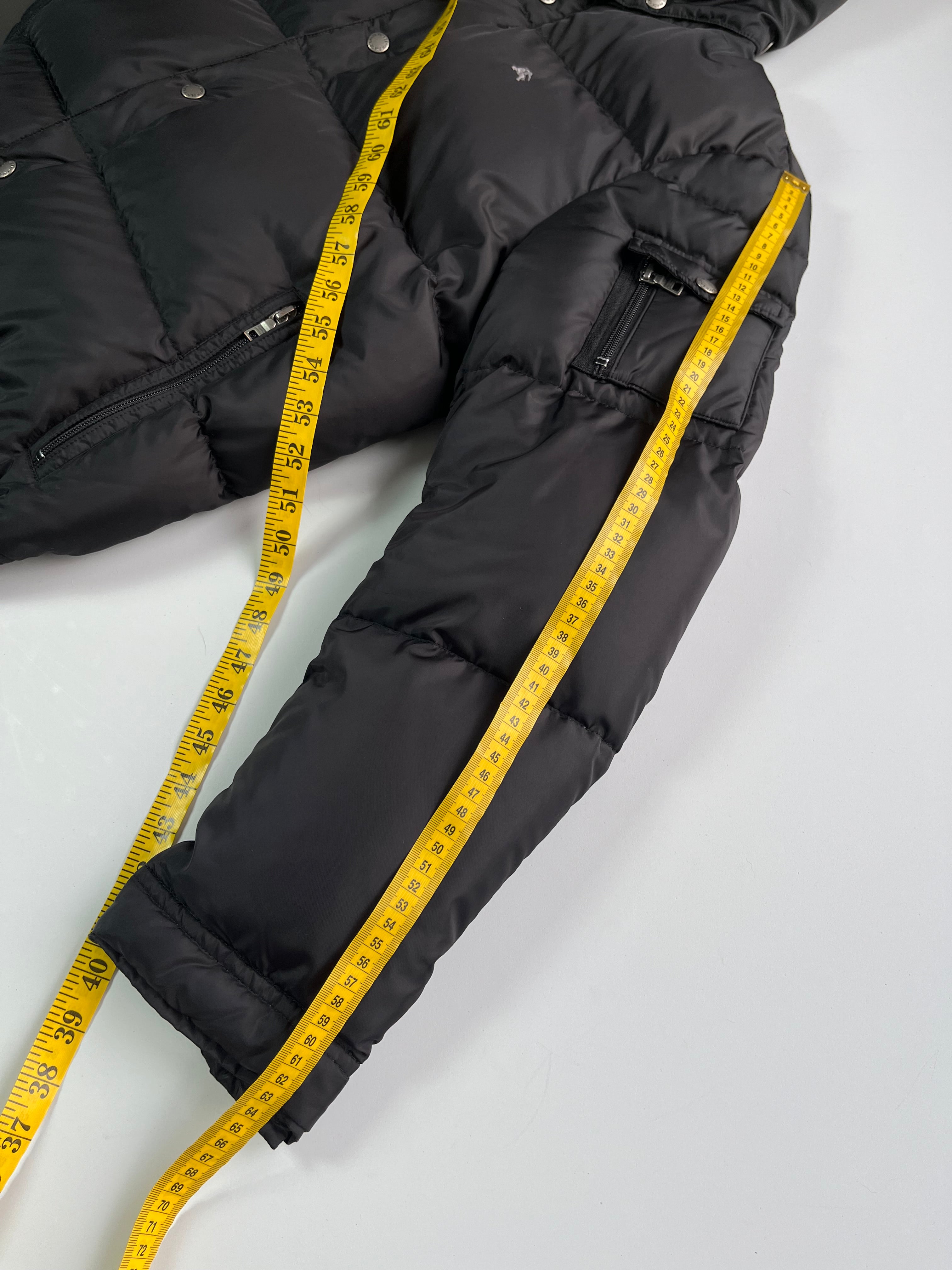 00’s BURBERRY made in Japan real fur down jacket (M/L) - black