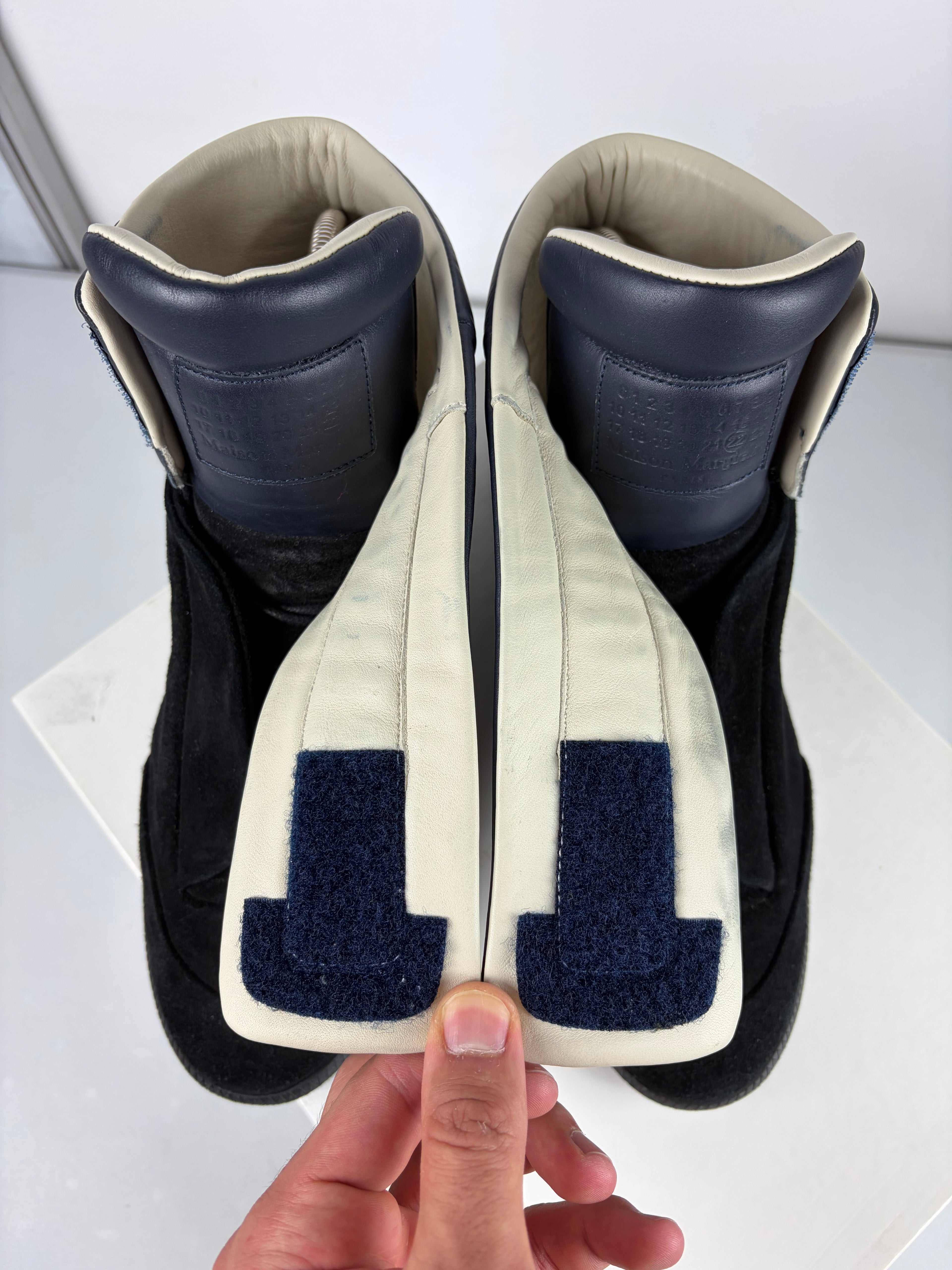 2016 Maison Margiela Future suede & leather - eu 44 / us 11 - blue & black