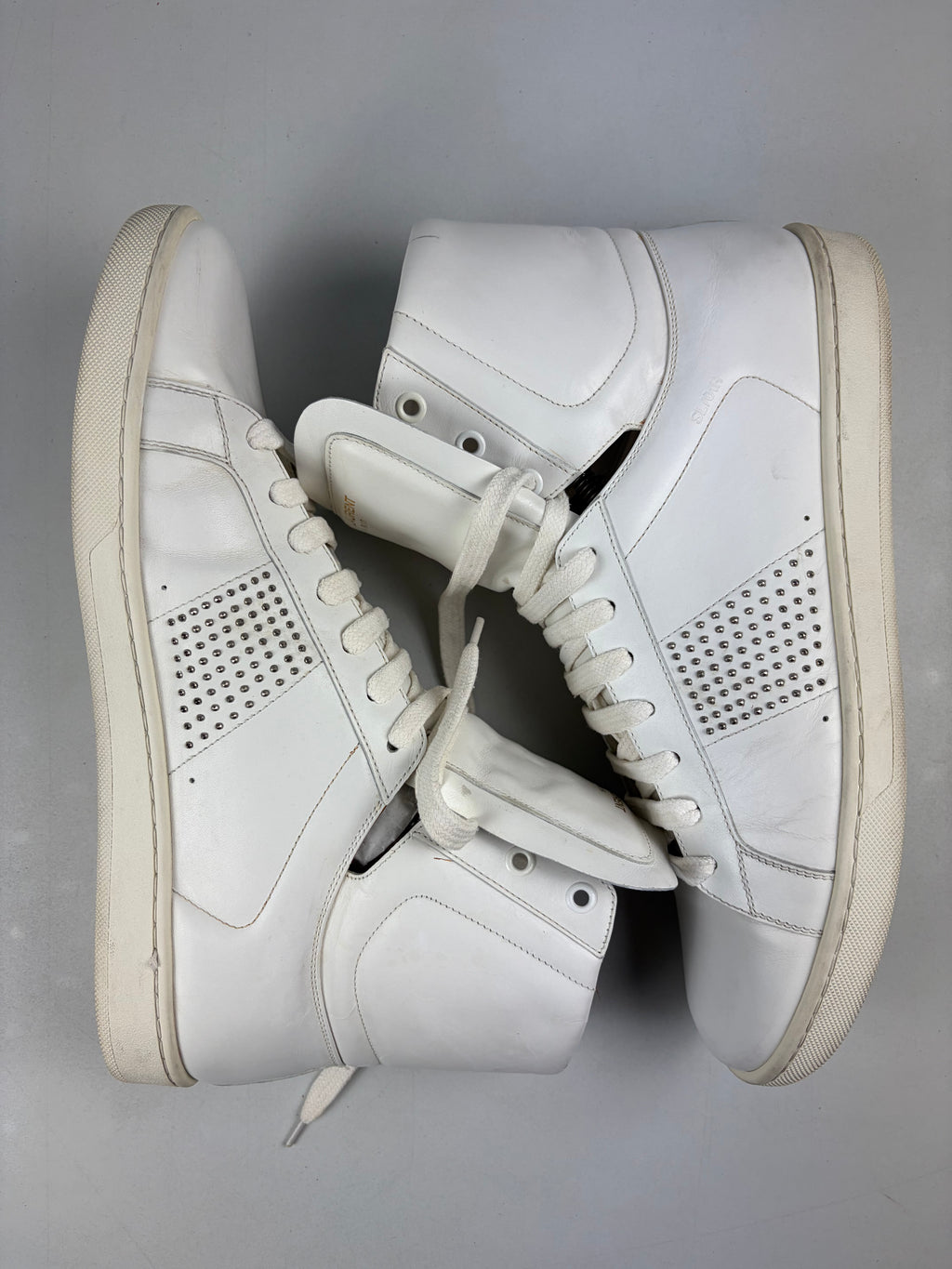 Saint Laurent SL/01H Studded High-Top Sneakers - eu 44 / us 11 / uk 10