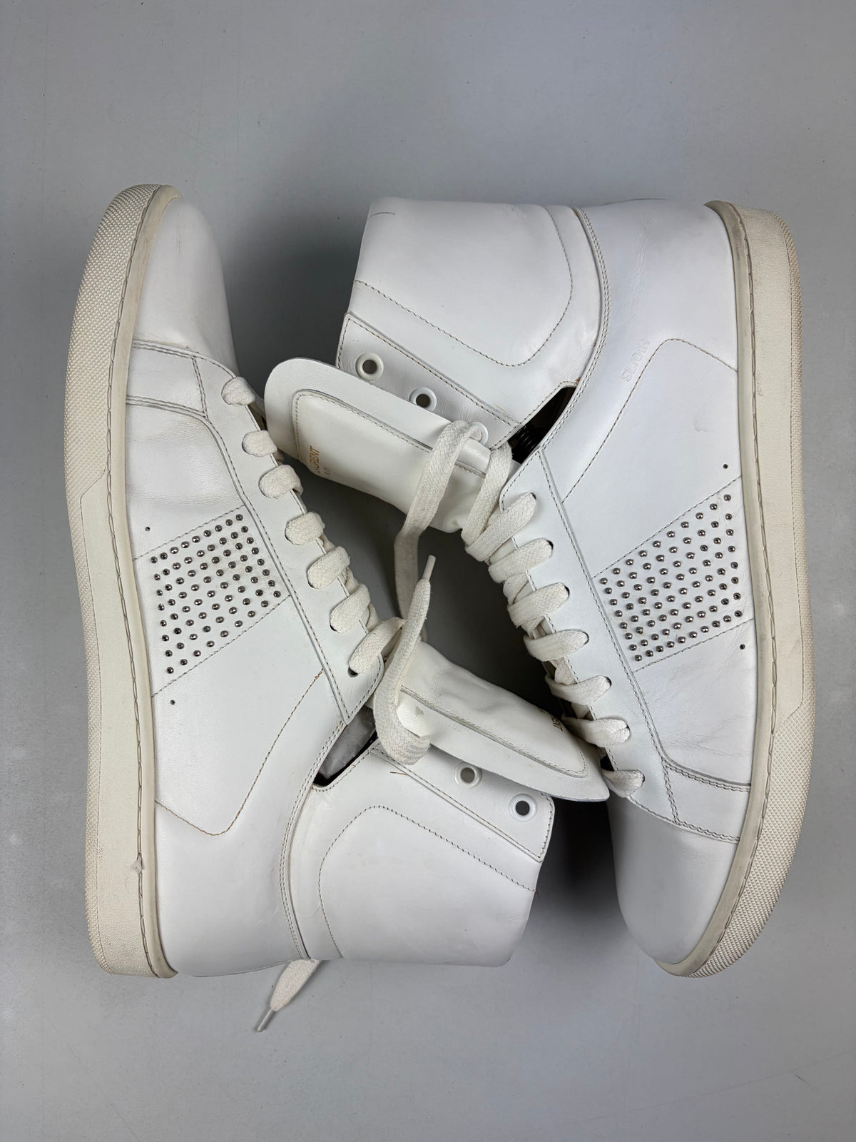 Saint Laurent SL/01H Studded High-Top Sneakers - eu 44 / us 11 / uk 10