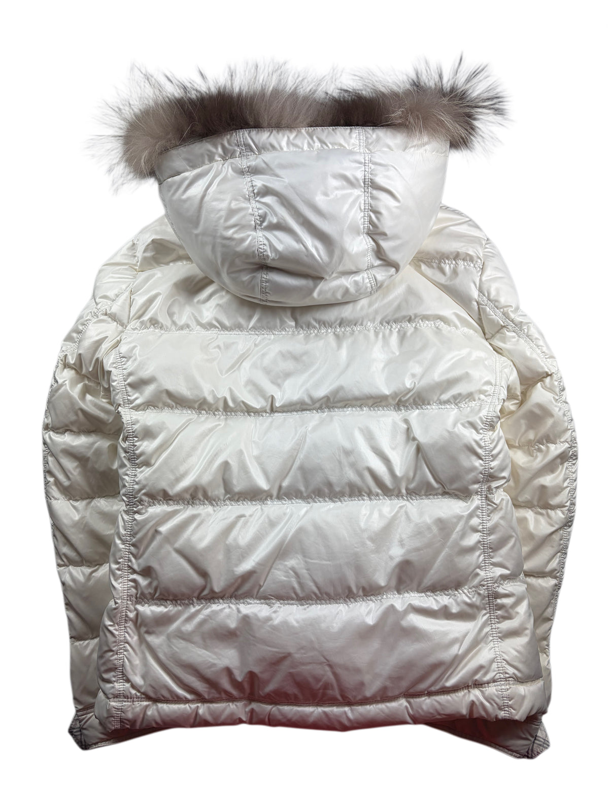 00’s BURBERRY Black Label 2 in 1 real fur down jacket (M/L) - white