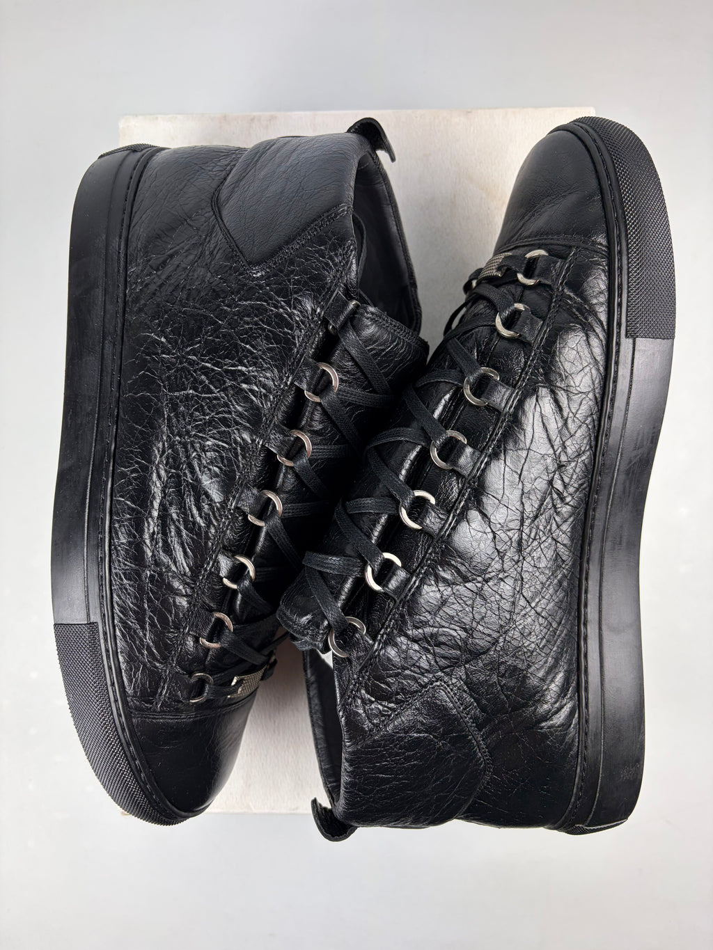 Balenciaga arena high tops - eu 43 / us 10 / uk 9.5 - black