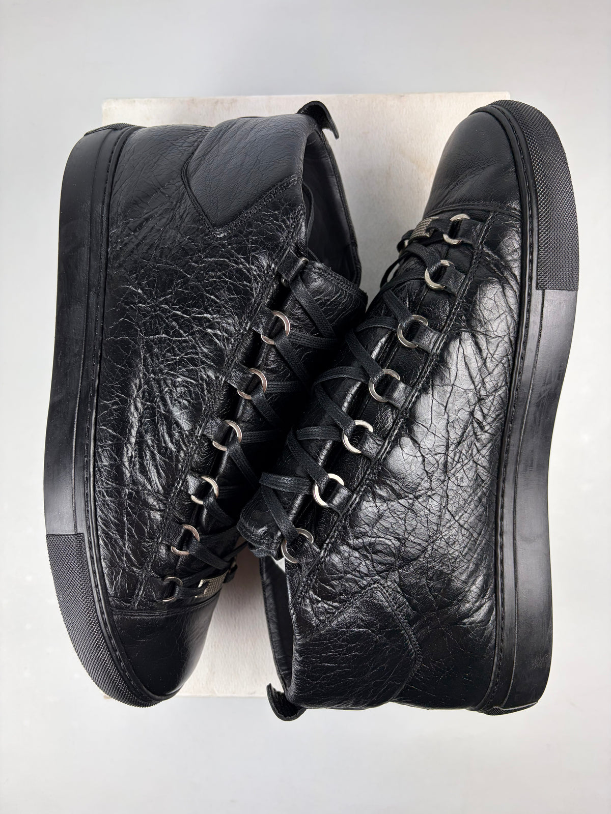 Balenciaga arena high tops - eu 43 / us 10 / uk 9.5 - black
