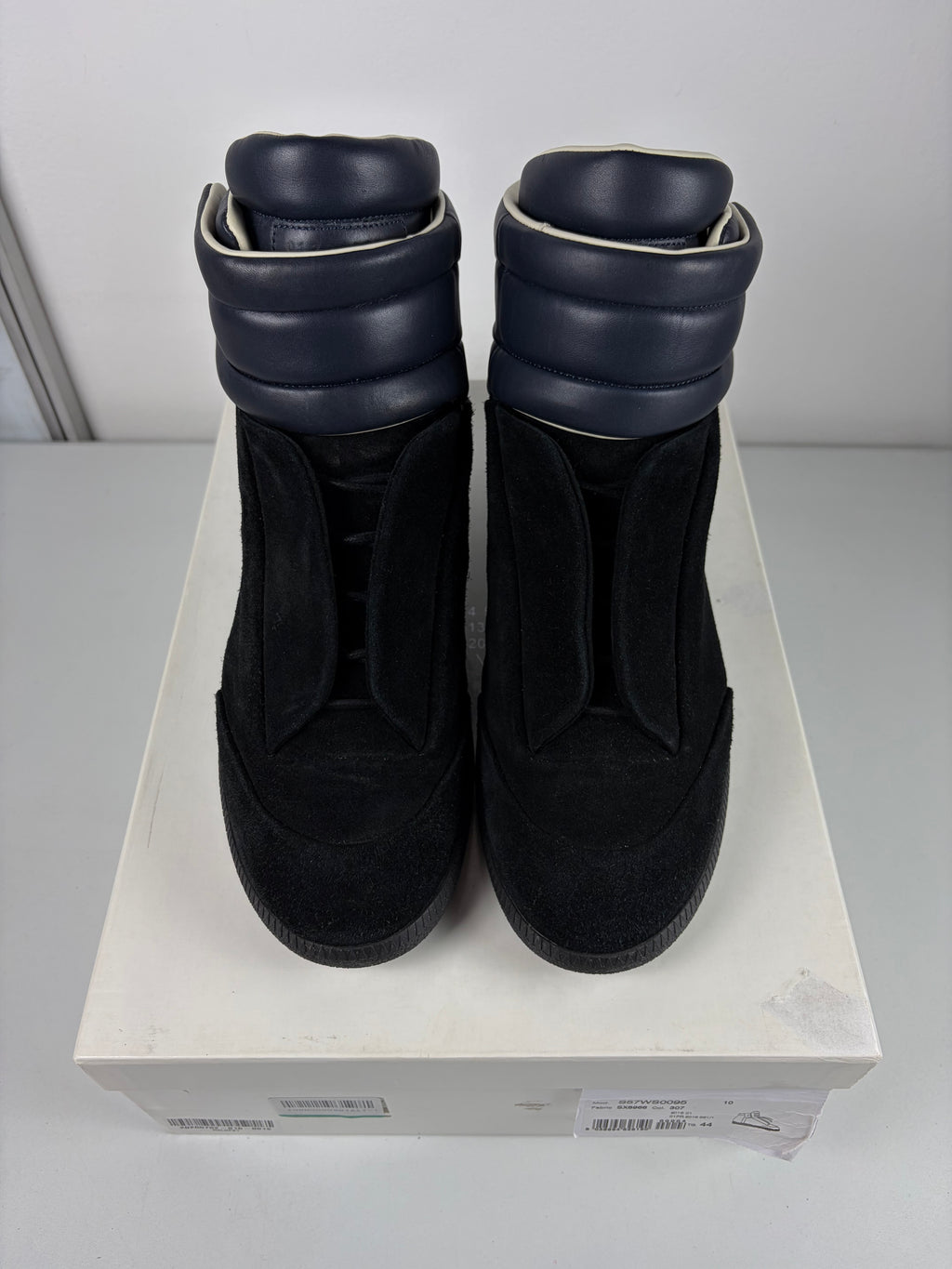 2016 Maison Margiela Future suede & leather - eu 44 / us 11 - blue & black