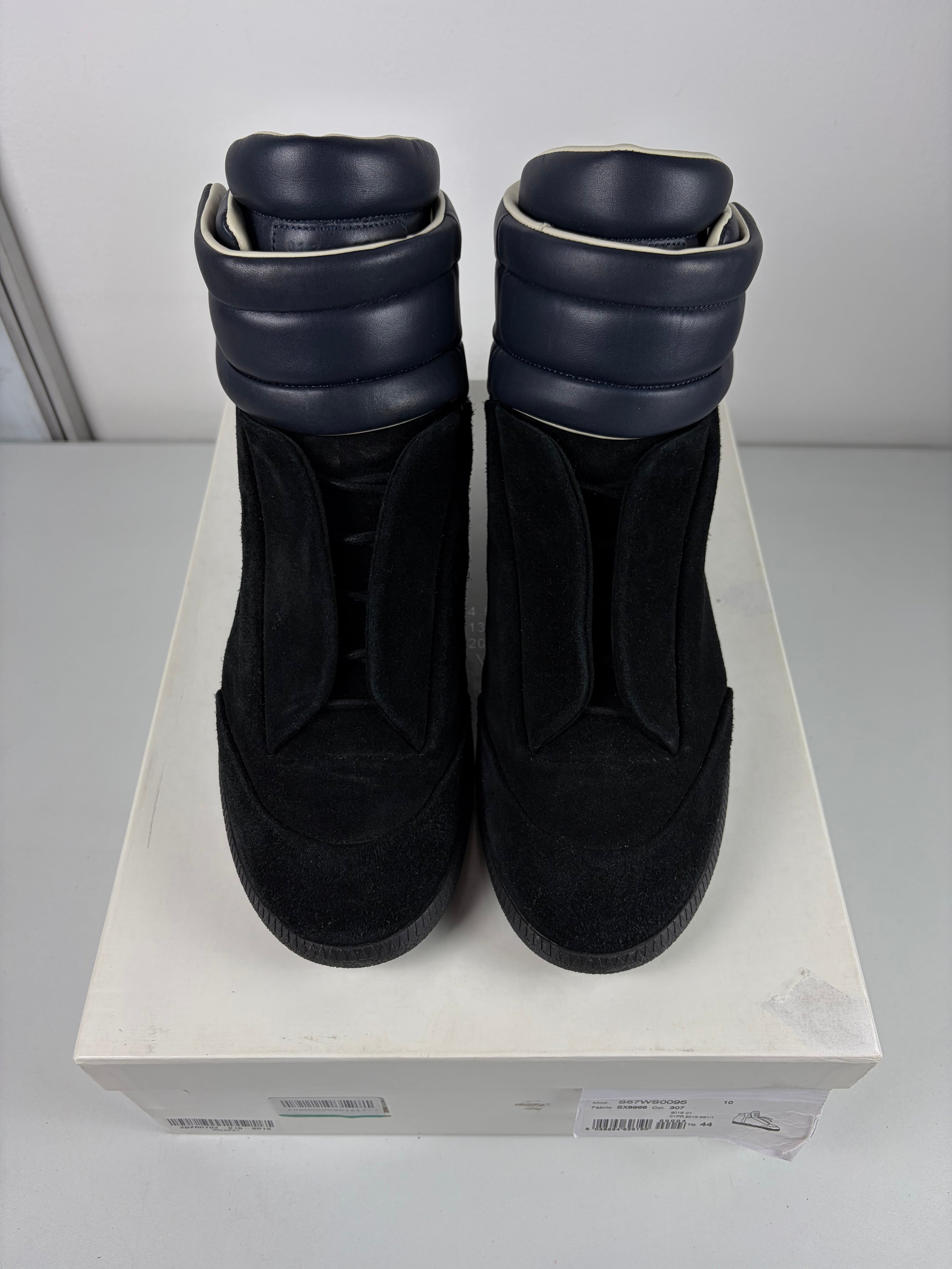2016 Maison Margiela Future suede & leather - eu 44 / us 11 - blue & black