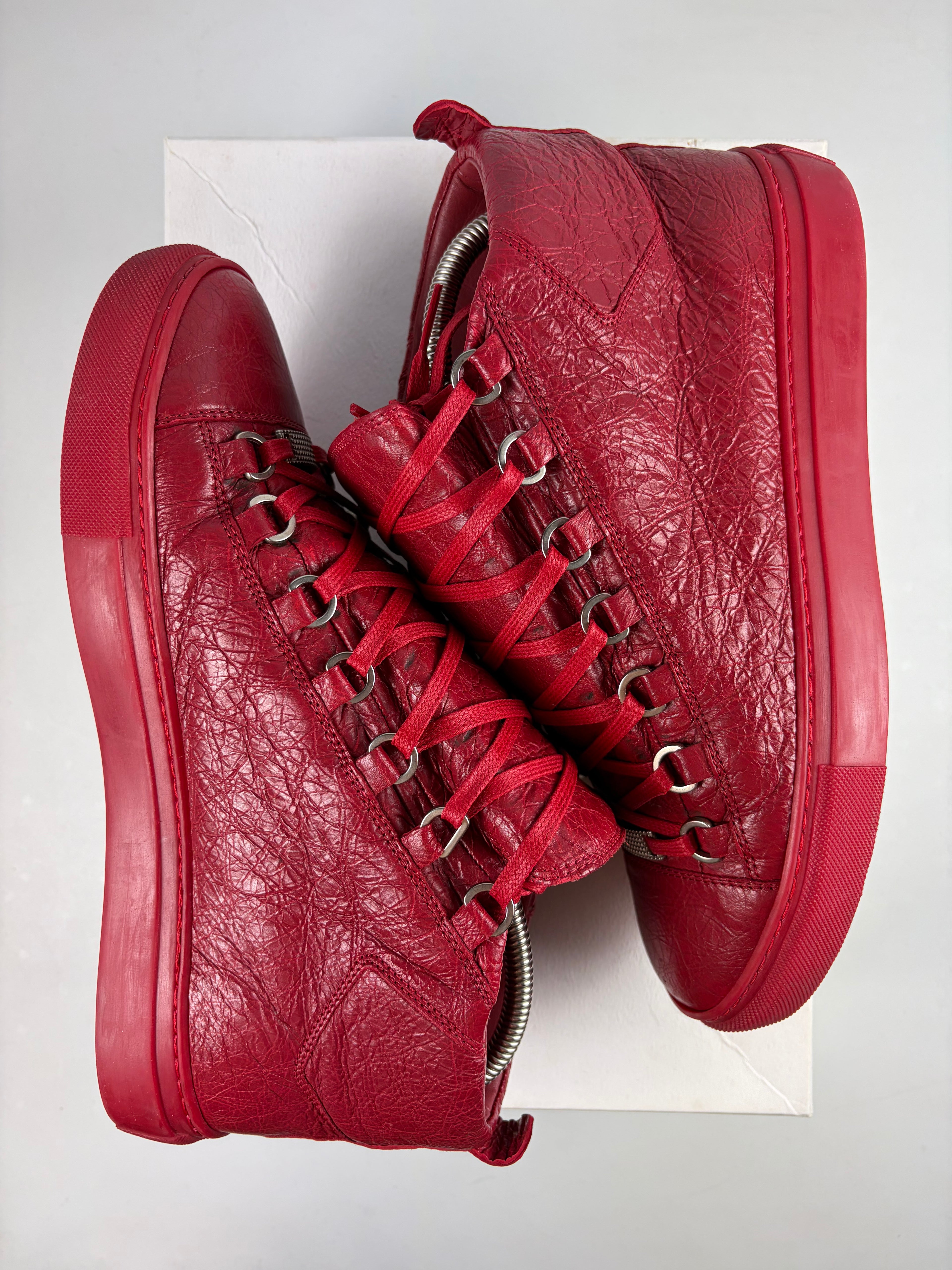 Balenciaga arena high tops - eu 40 / us 7 - red