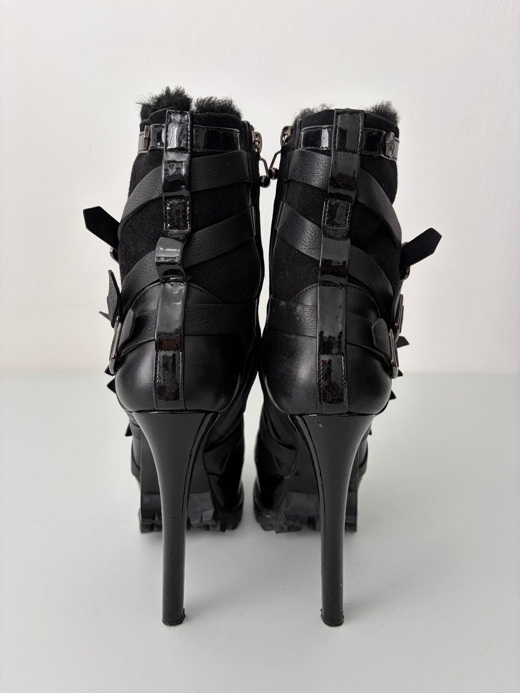 Philipp Plein leather high heel sole boots - eu 39