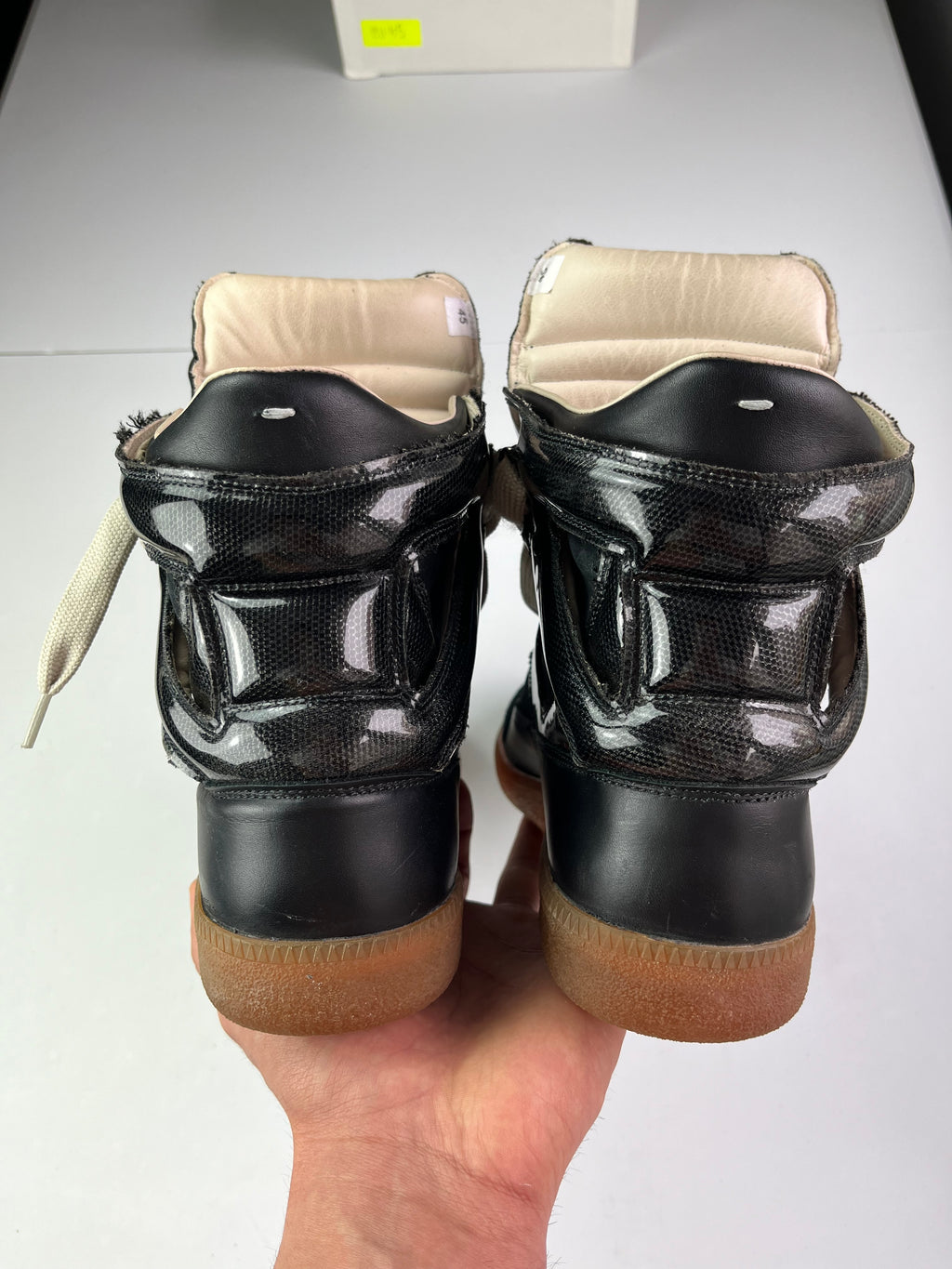2009 Maison Margiela high top gats - Eu 45 - black