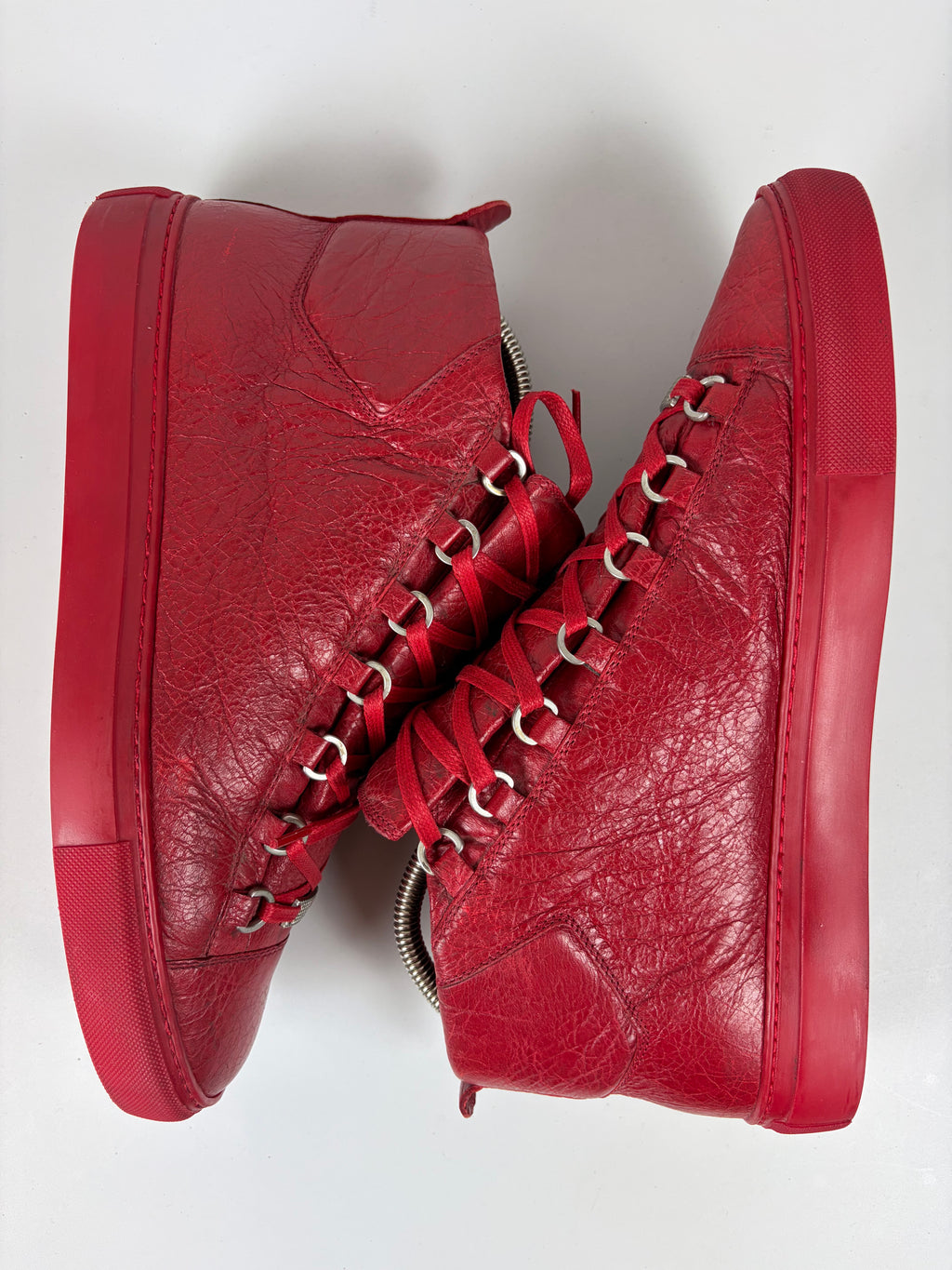 Balenciaga arena high tops - eu 43 - red