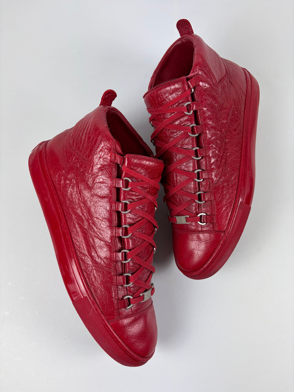 Balenciaga arena high tops - eu 44 - red